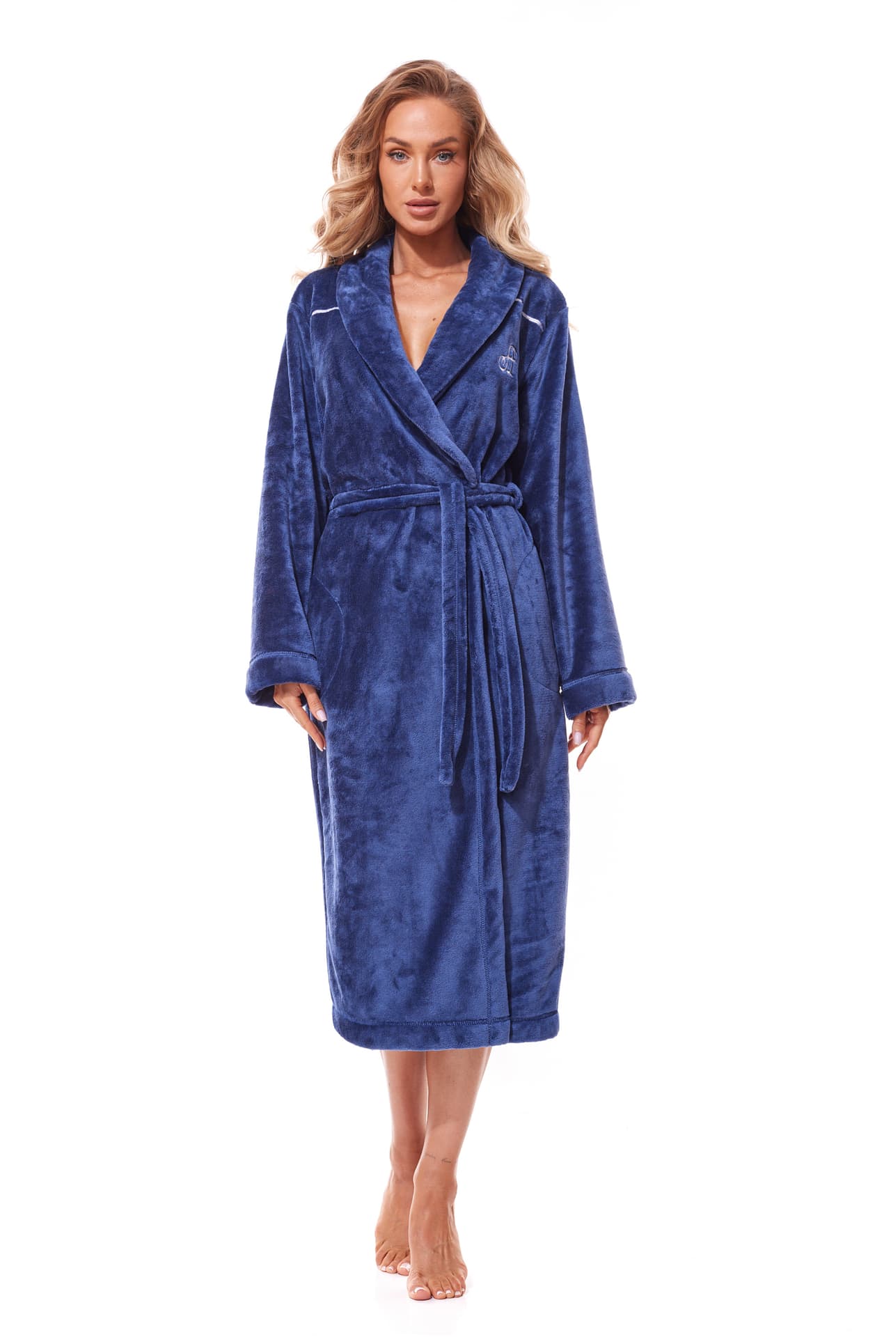 

Szlafrok Lux Long 2312 Navy (Rozmiar XXL)
