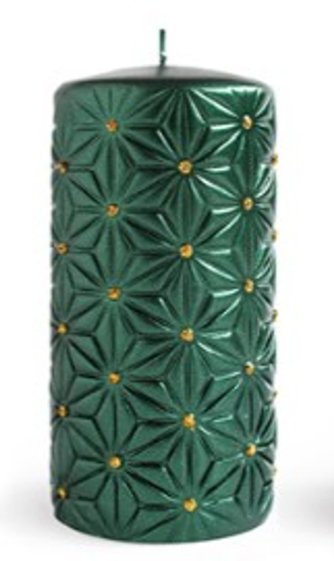 

Świeca RAVENNA walec duży 7xh17,5cm parafinowa zielona