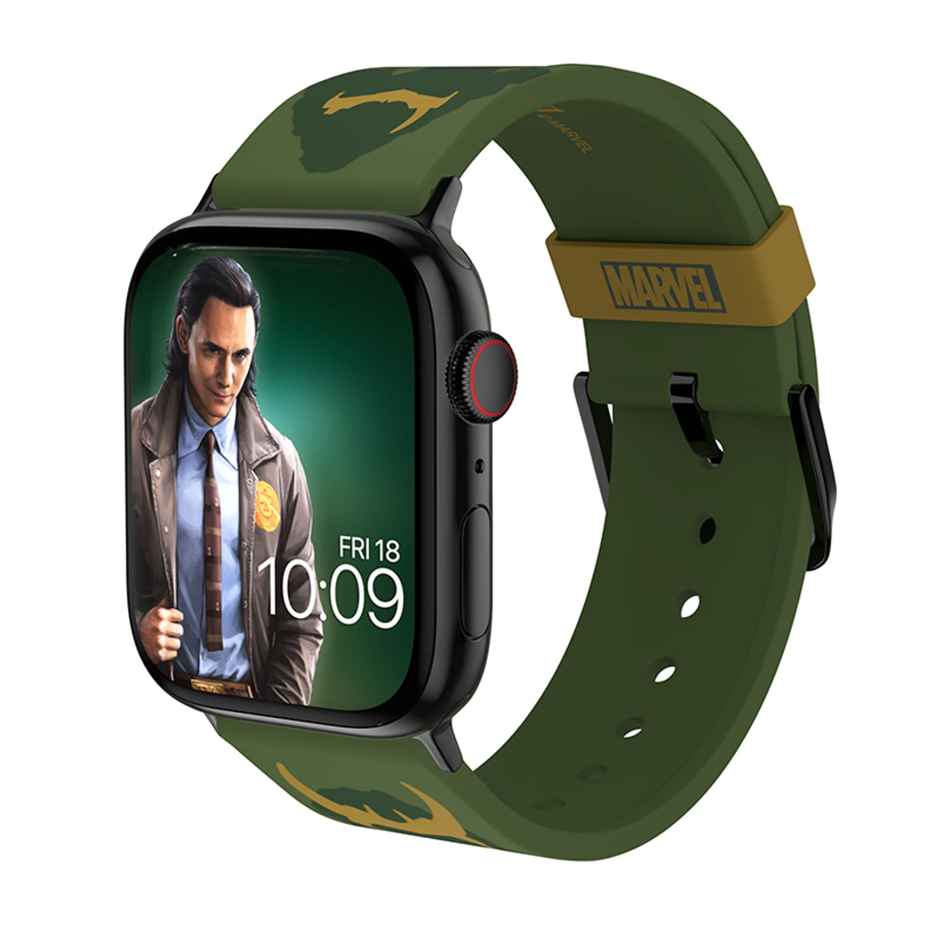 

MARVEL - Pasek do Apple Watch 38/40/41/42/44/45/49 mm (Trickster Loki)