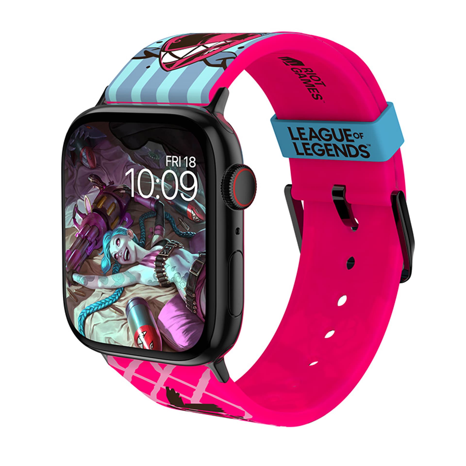 

League of Legends - Pasek do Apple Watch 38/40/41/42/44/45/49 mm (Jinx)