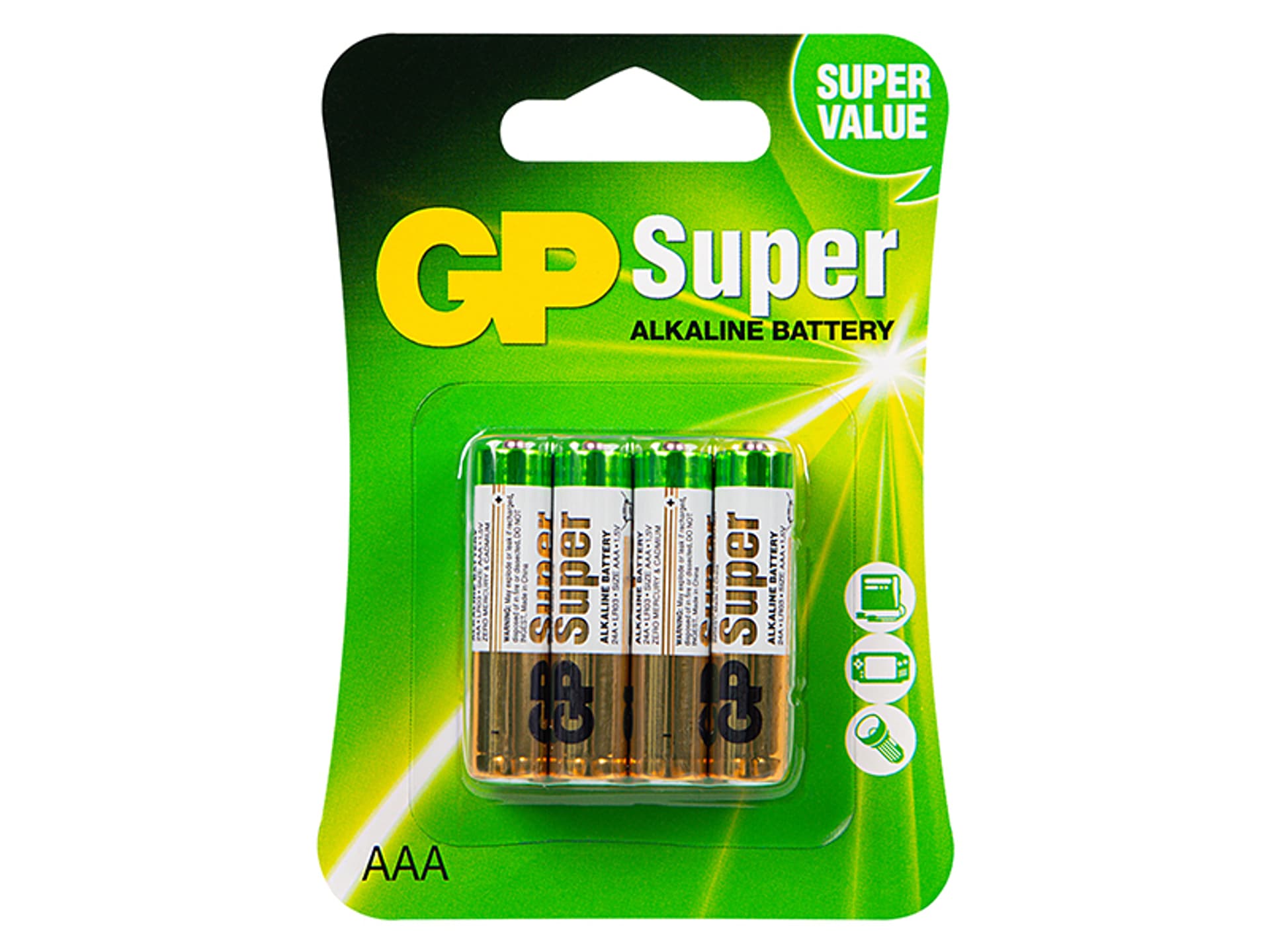 

82-628# Bateria alkaliczna aaa 1.5 lr3 gp super 8szt