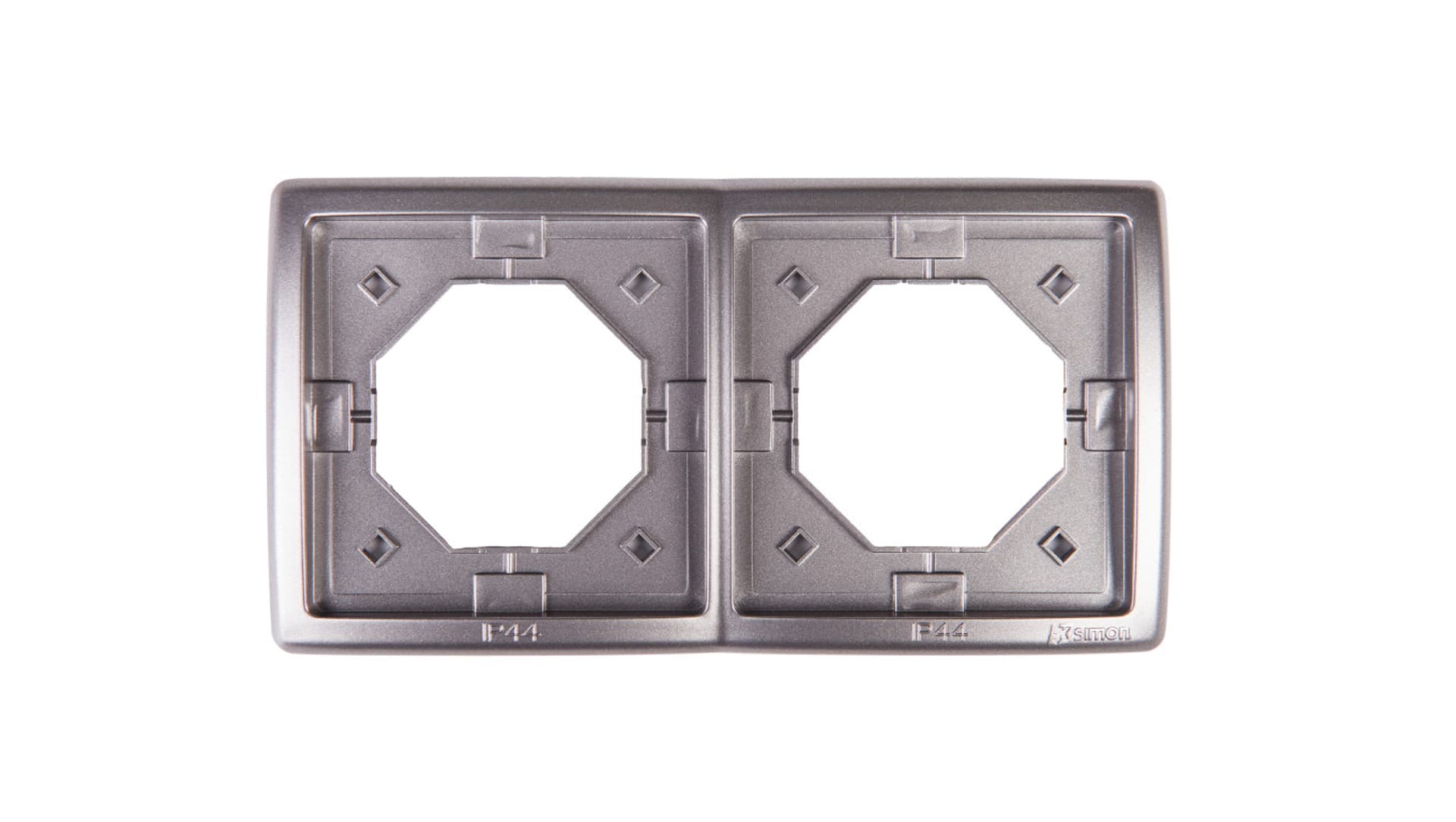 

Simon Basic Standard Ramka bryzgoszczelna podwójna z uszczelką IP44 stal inox BMR2B/21