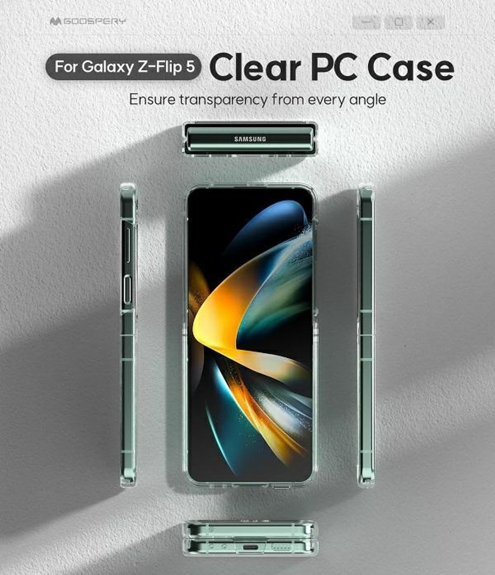 

Mercury PC HardCase Sam Z Flip5 F731 clear