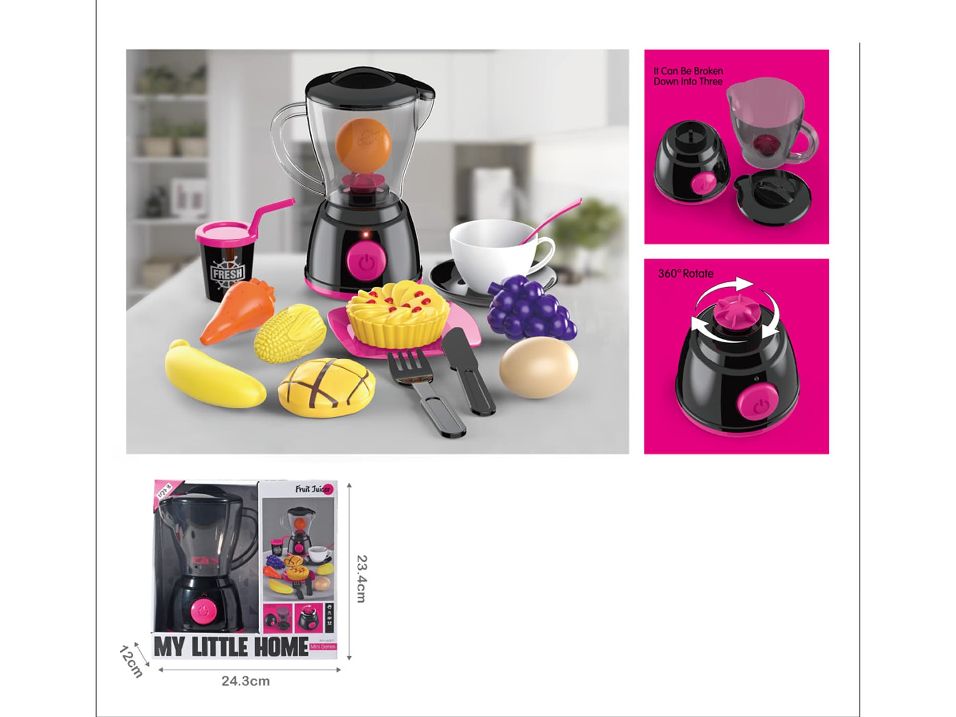 

BLENDER ZE ŚWIATŁEM I DŹWIĘKIEM + AKCESORIA