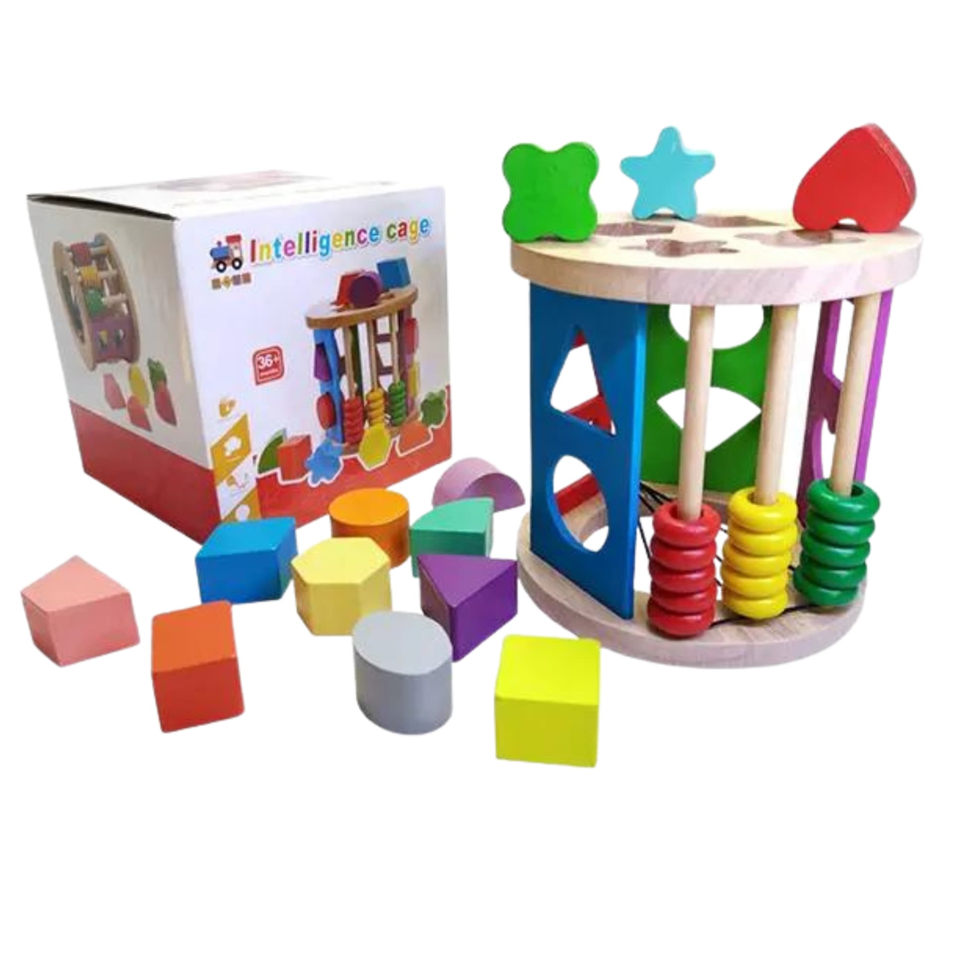 

DREWNIANA UKŁADANKA MONTESSORI SORTER NAUKA FIGUR GEOMETRIA LICZYDŁO ZESTAW