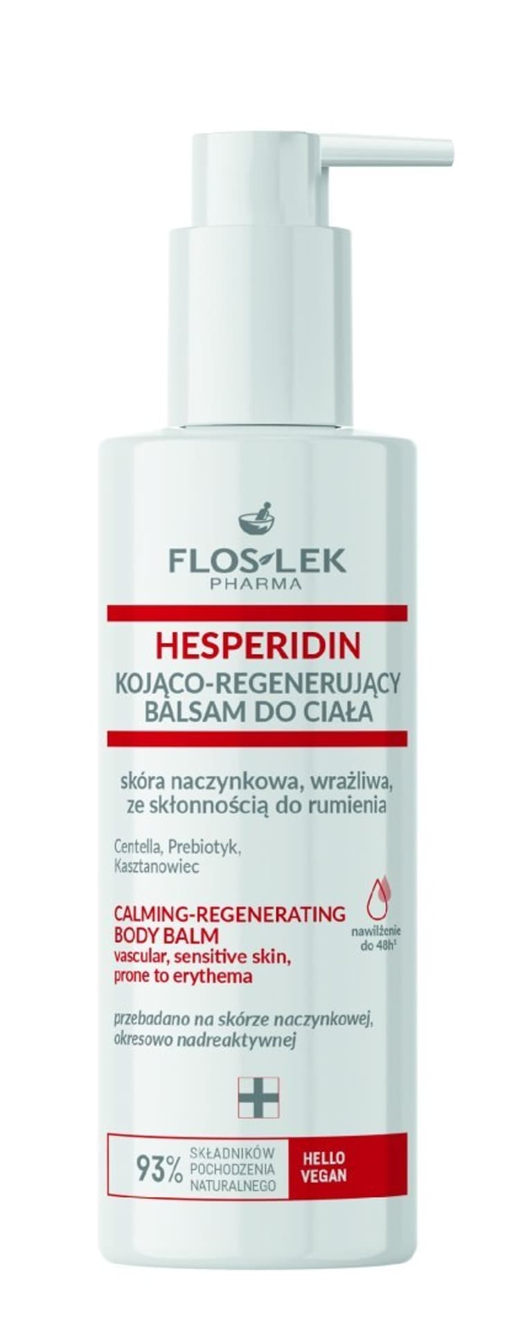 

FLOSLEK Pharma Hesperidin Kojąco-Regenerujący Balsam do ciała - skóra naczynkowa,wrażliwa ze skłonnością do rumienia 175ml