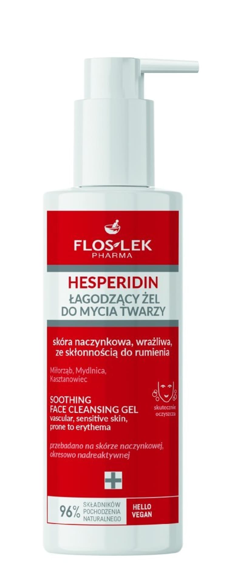 

FLOSLEK Pharma Hesperidin Łagodzący Żel do mycia twarzy - skóra naczynkowa,wrażliwa ze skłonnością do rumienia 175ml