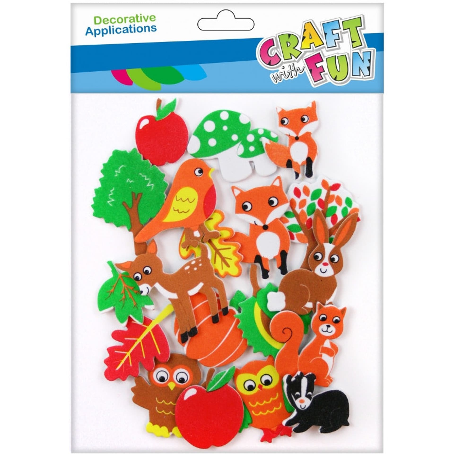

Naklejki piankowe samoprzylepne Zwierzęta leśne CRAFT WITH FUN 463446