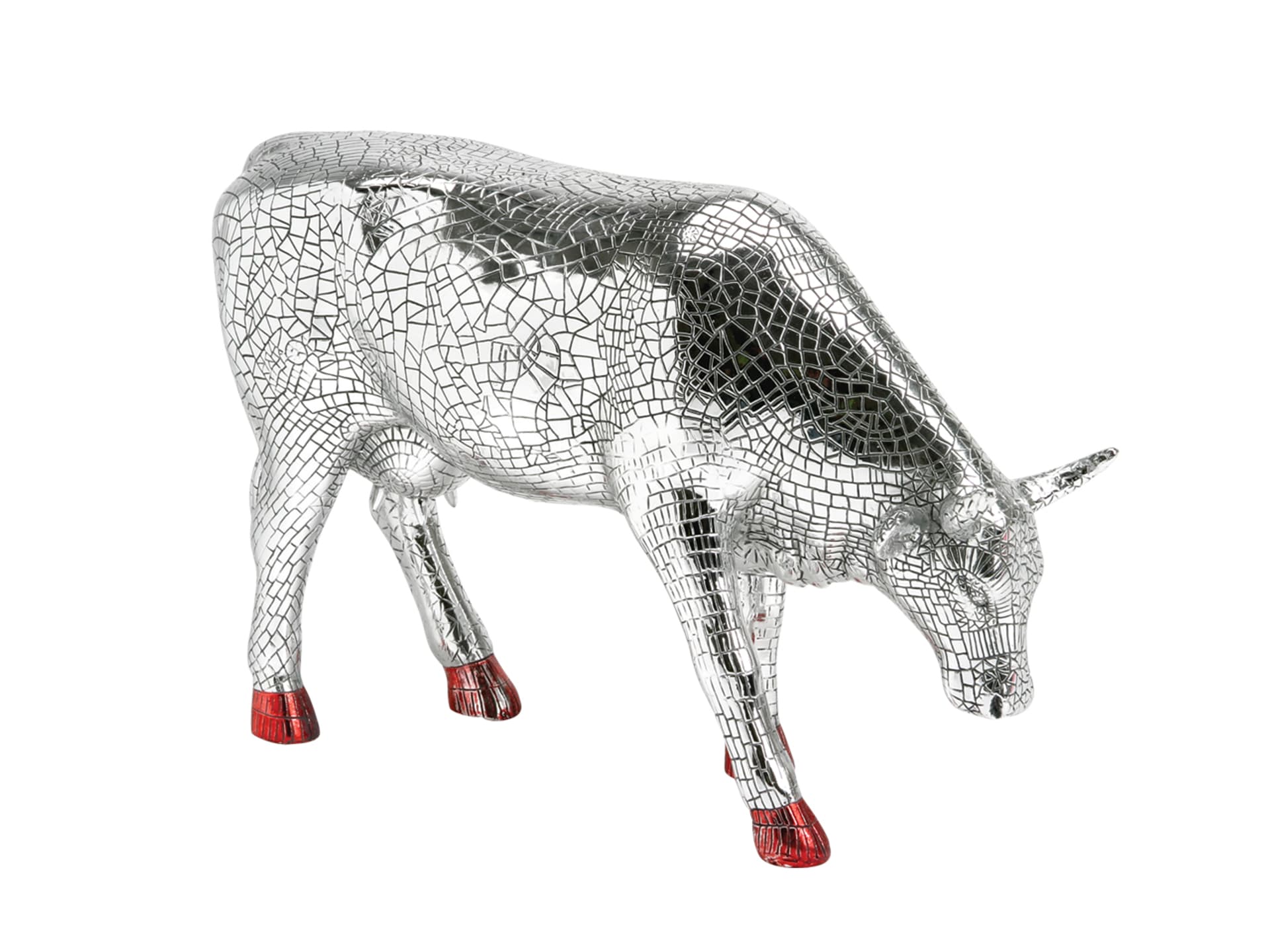 

CowParade San Antonio 2002, Mira Moo Silver, autor: Margaret Pedrotti.