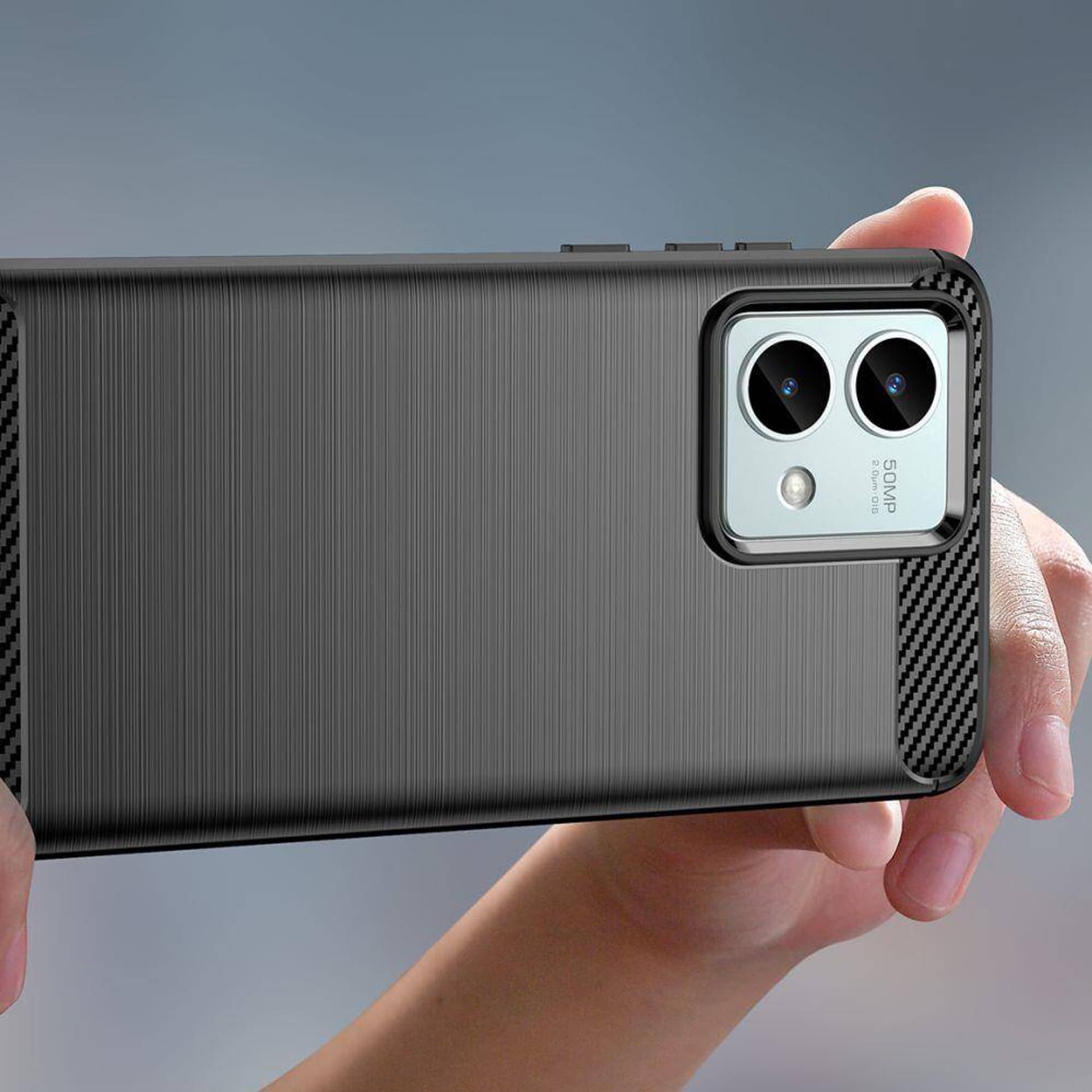 

Etui MOTOROLA MOTO G84 5G Tech-Protect TPU Carbon czarne