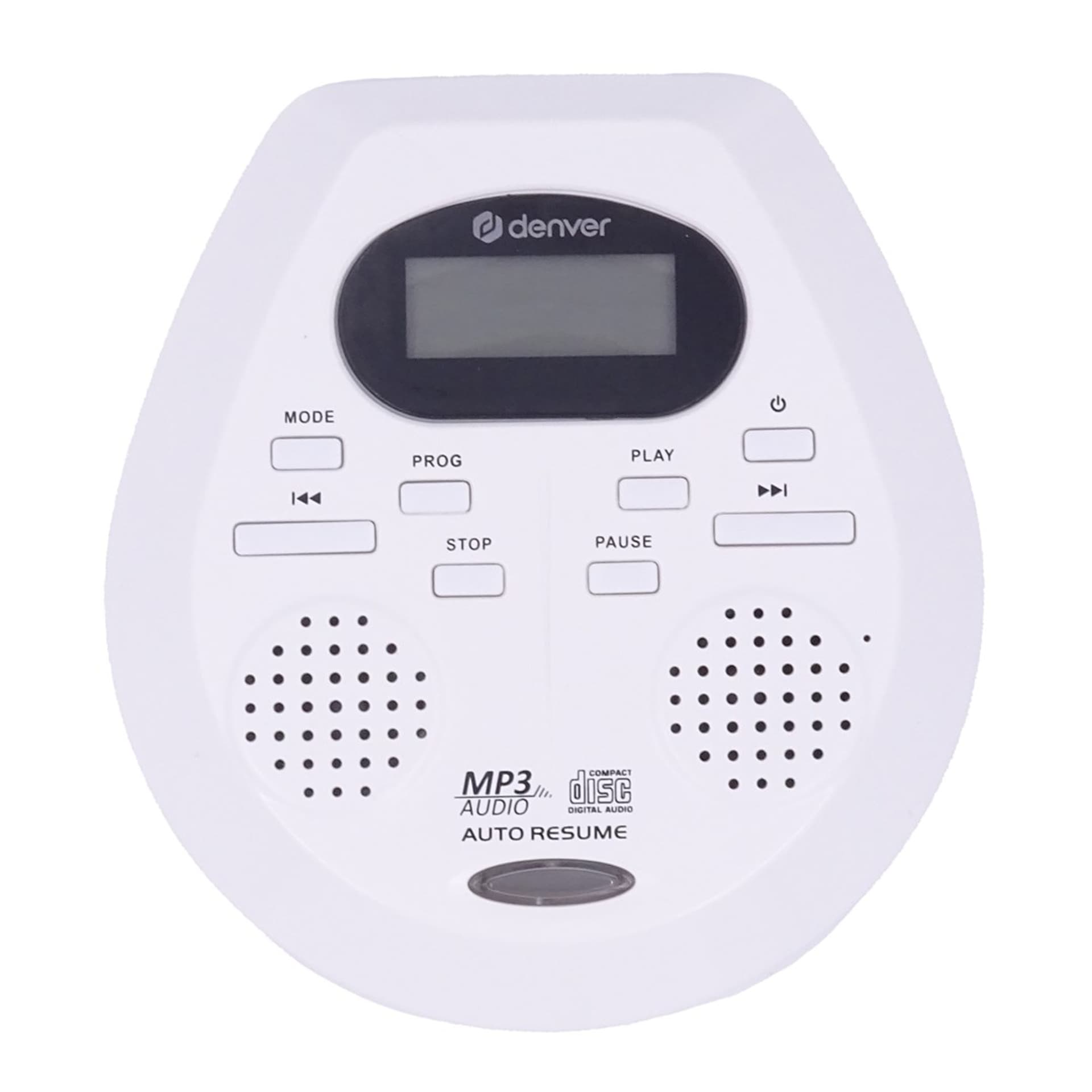 

Discman z funkcją automatycznego wznawiania i anti-shock biały