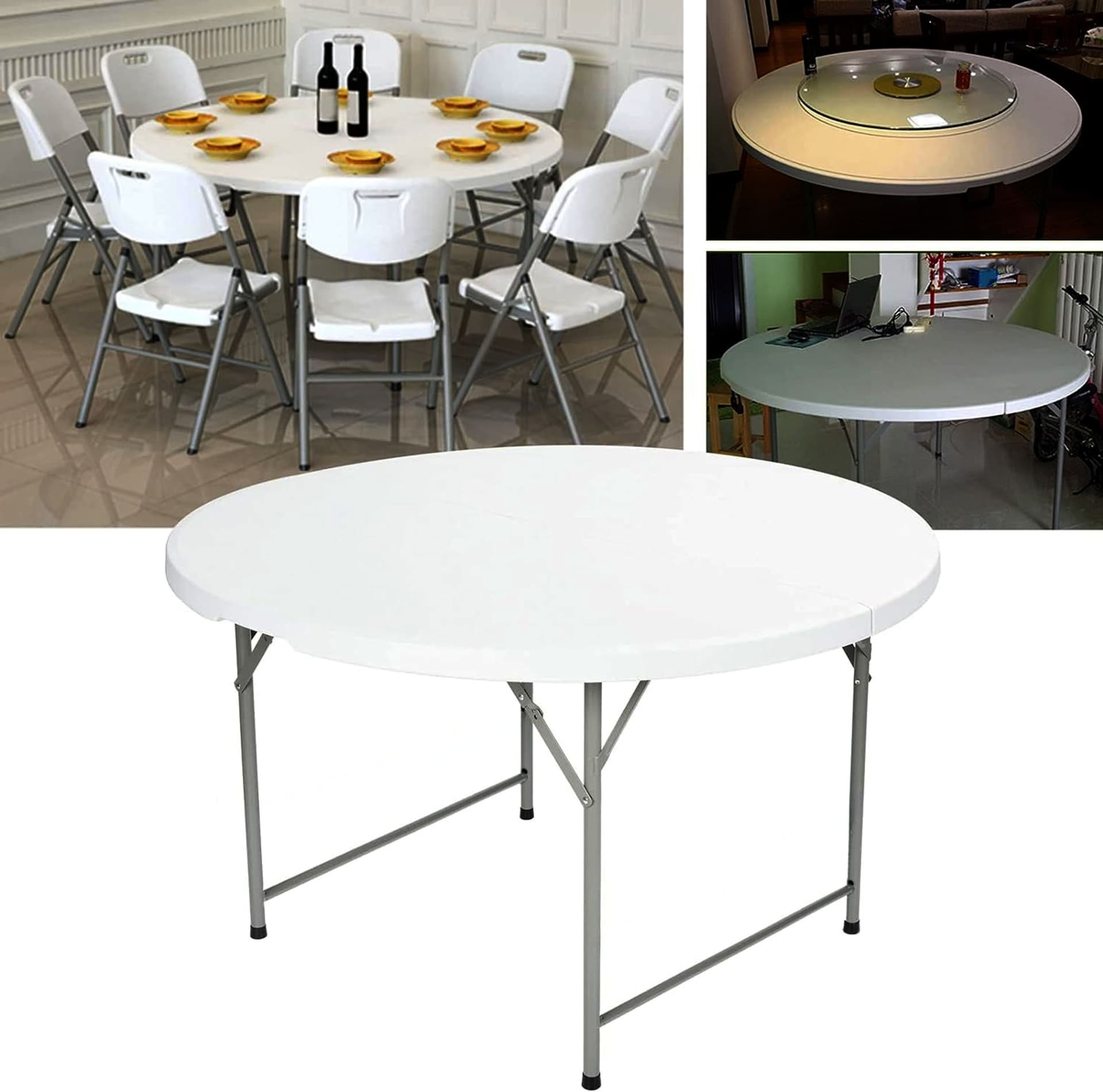 

Stół cateringowy BATLEY składany 150 cm biały