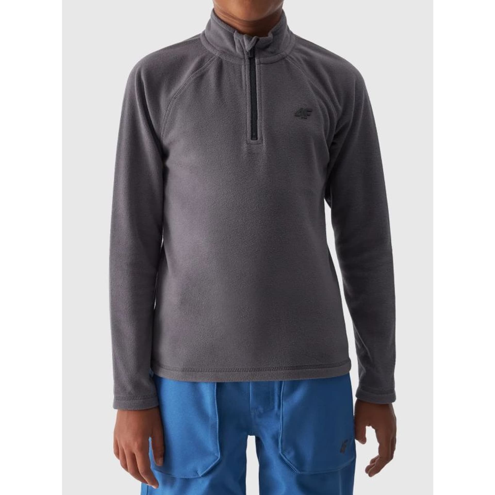 

Bluza 4F Jr 4FJAW23UFLEM019 (kolor Szary/Srebrny)