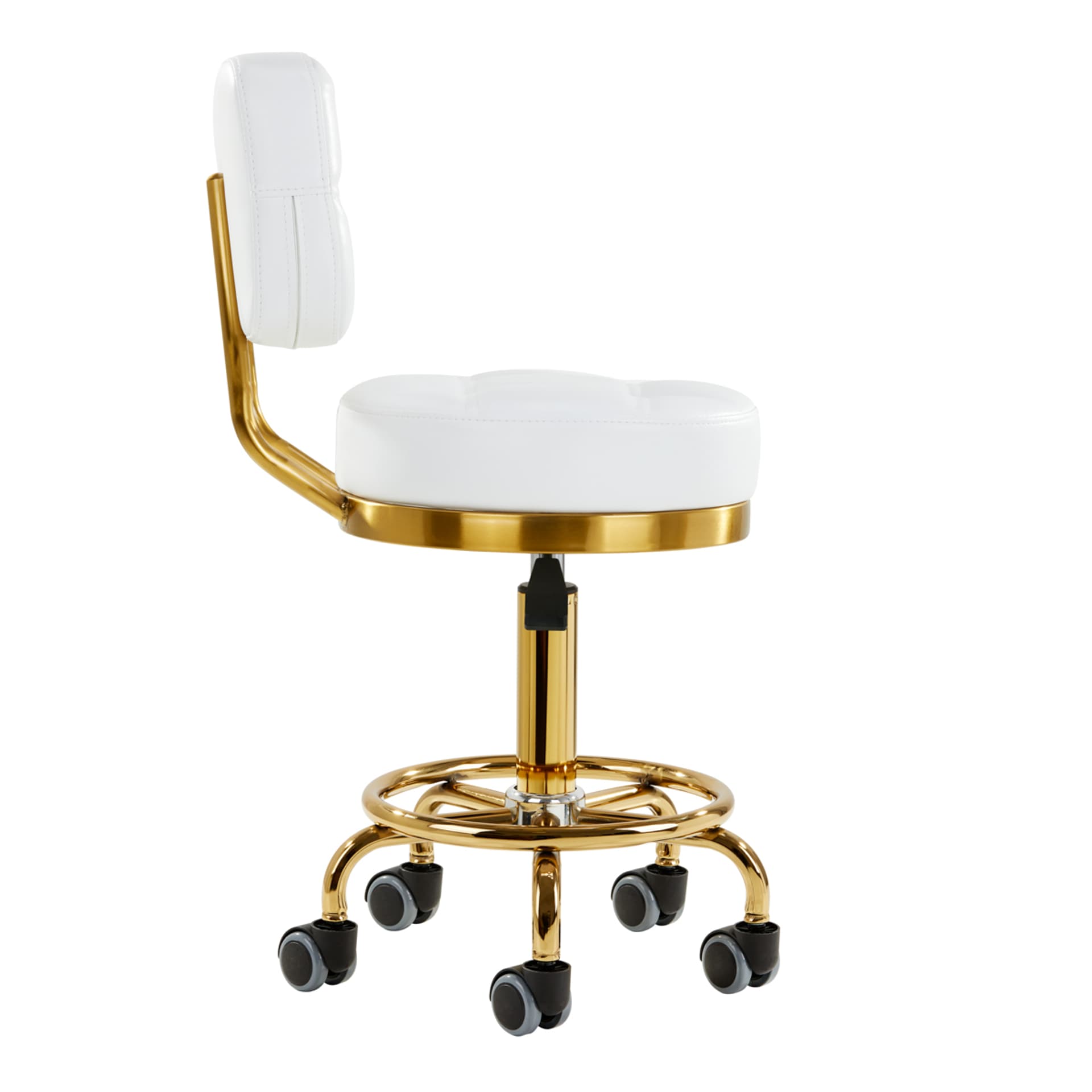 

Taboret kosmetyczny Gold AM-830 Biały