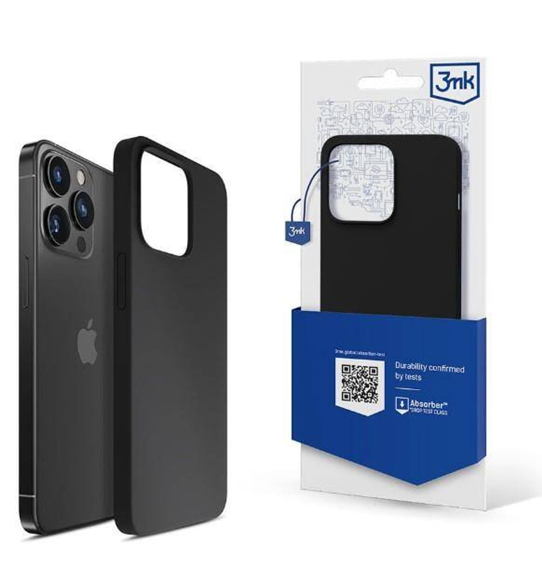 

3MK Silicone Case iPhone 15 Pro 6.1" czarny/black