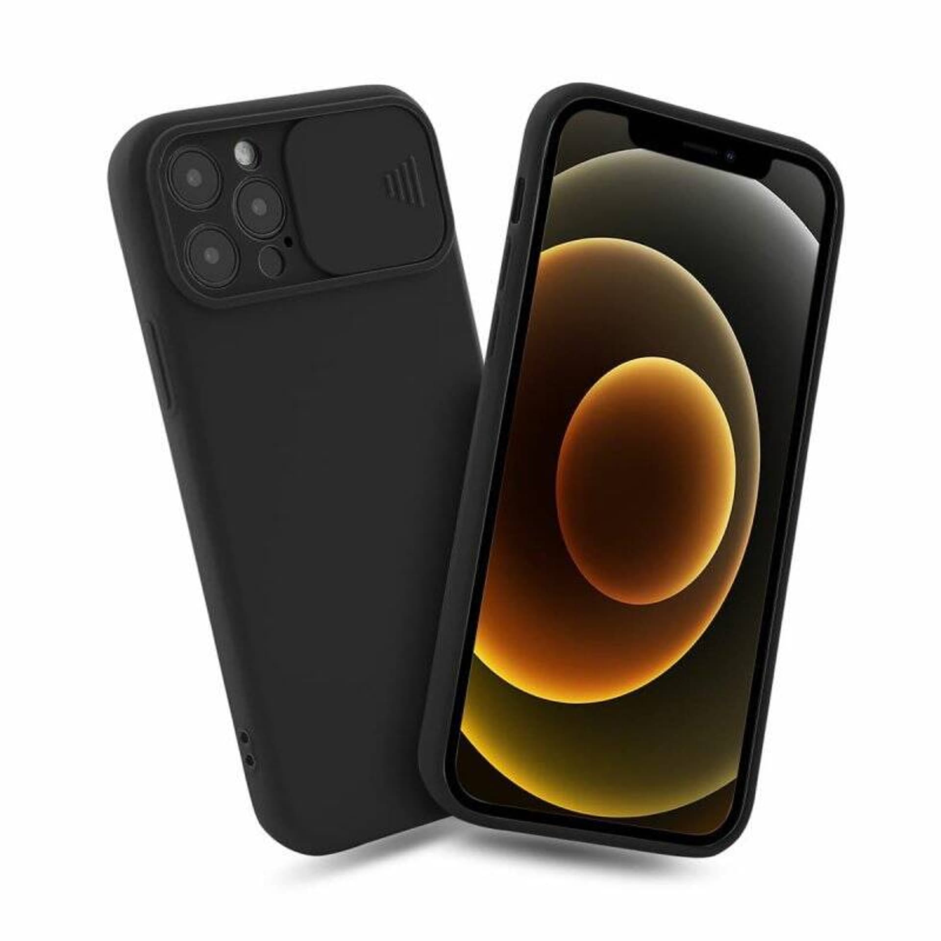 

Etui MOTOROLA MOTO G50 Silikonowe z Osłoną na Aparat Nexeri Silicone Lens czarne