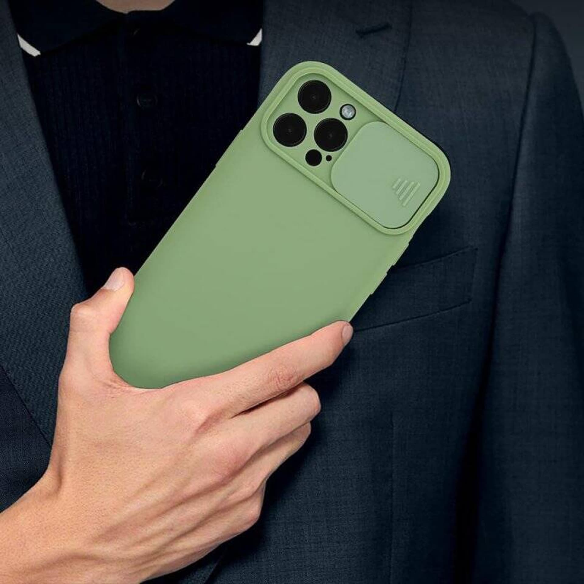 

Etui SAMSUNG GALAXY A50 Silikonowe z Osłoną na Aparat Nexeri Silicone Lens jasna zieleń