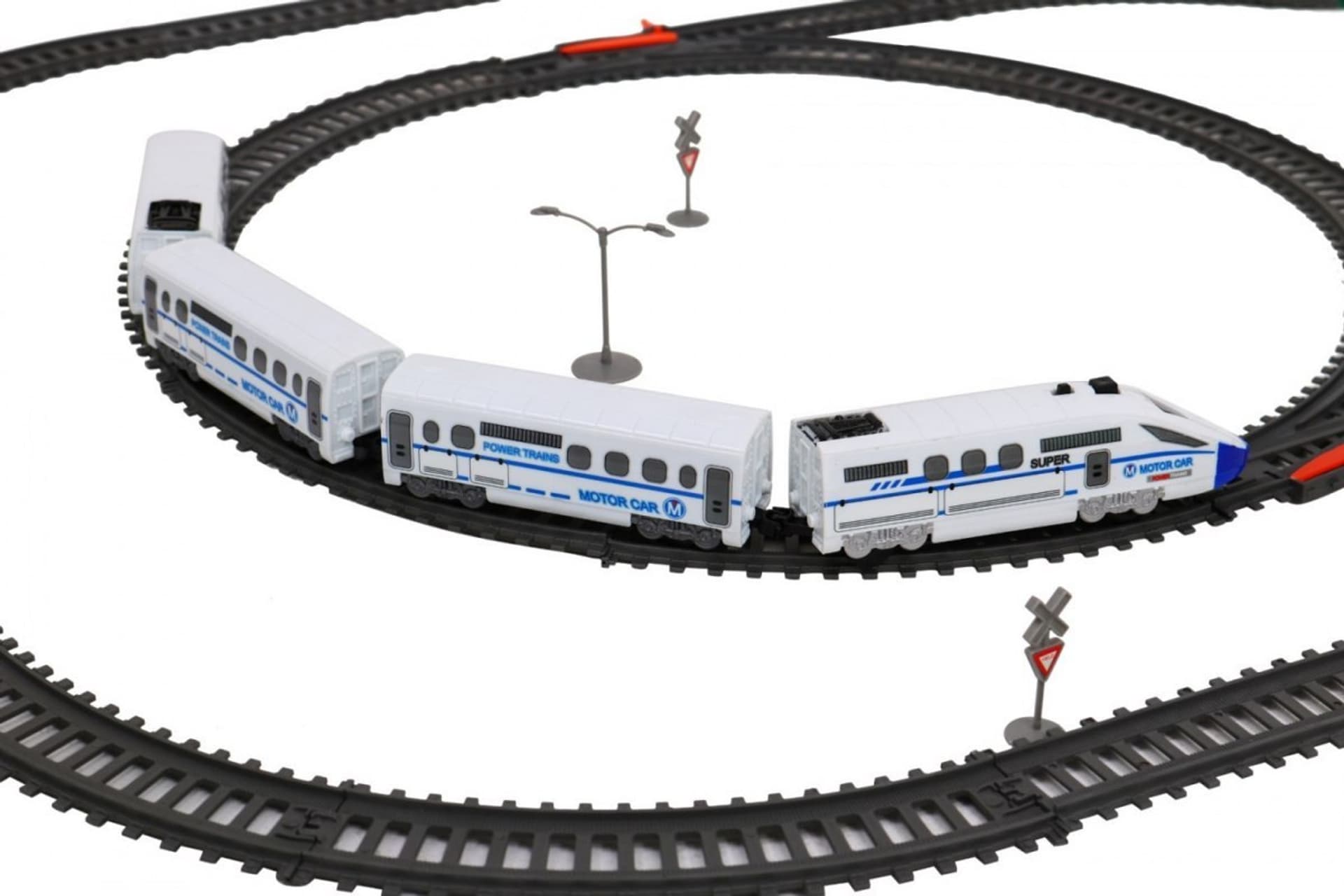 

Duża Kolejka dla dzieci 4+ Pociąg z wagonami + Tor 9+ metrów 70 el.