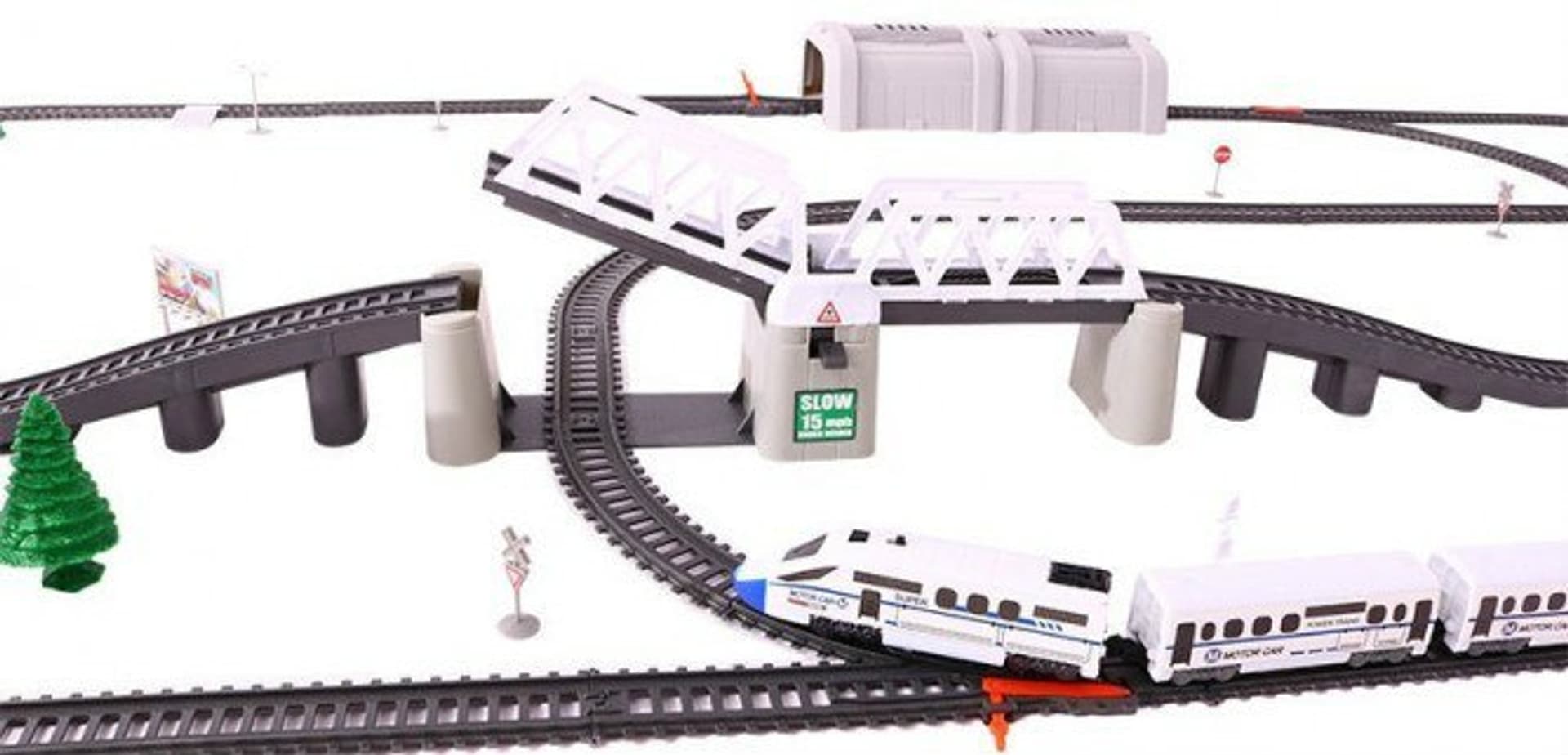 

Ogromna Kolejka dla dzieci 3+ Długie tory 914 cm + Pociąg z wagonami + Akcesoria