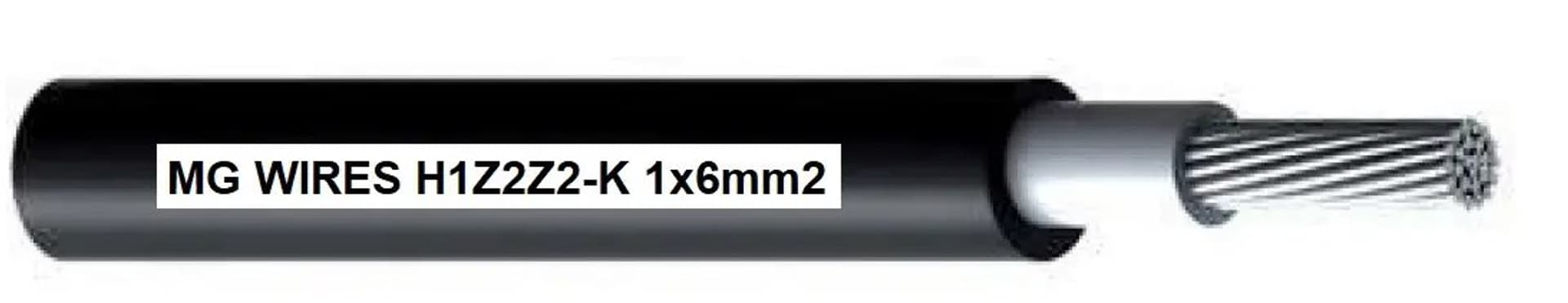

Przewód fotowoltaiczny // MG Wires // 1x6mm2, 0,6/1kV czarny H1Z2Z2-K-6mm2 BK, szpula 500m