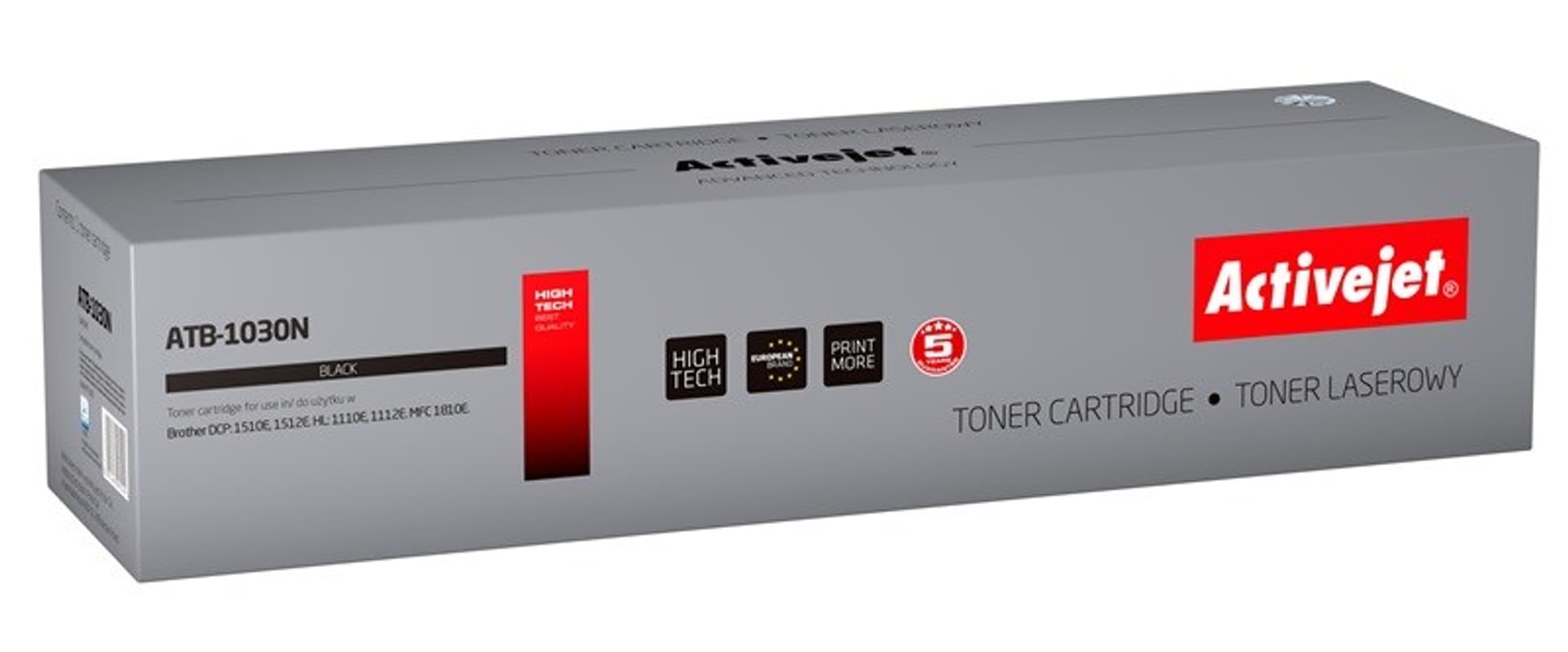 

Activejet ATB-1030N Toner (zamiennik Brother TN-1030/TN-1050; Supreme; 1000 stron; czarny)