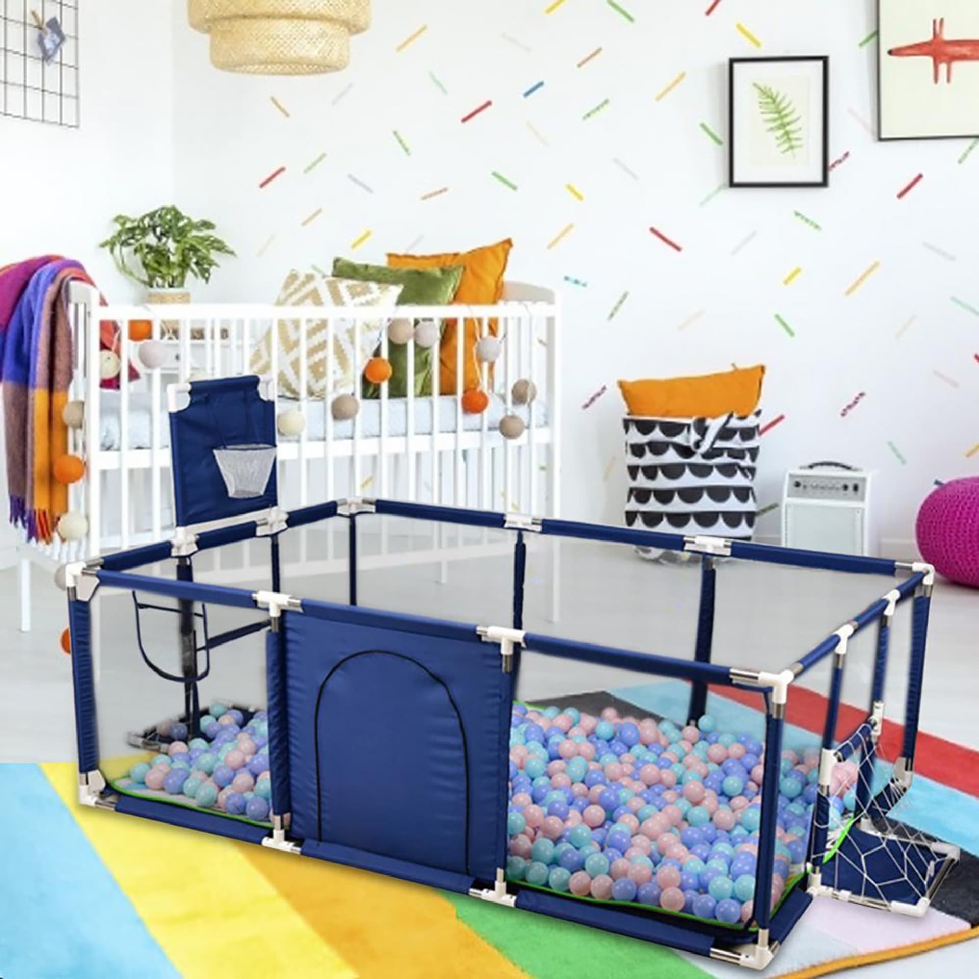 

KOJEC Z KOSZEM BRAMKĄ SUCHY BASEN DLA DZIECI NICEKIDS 235 x 129 cm