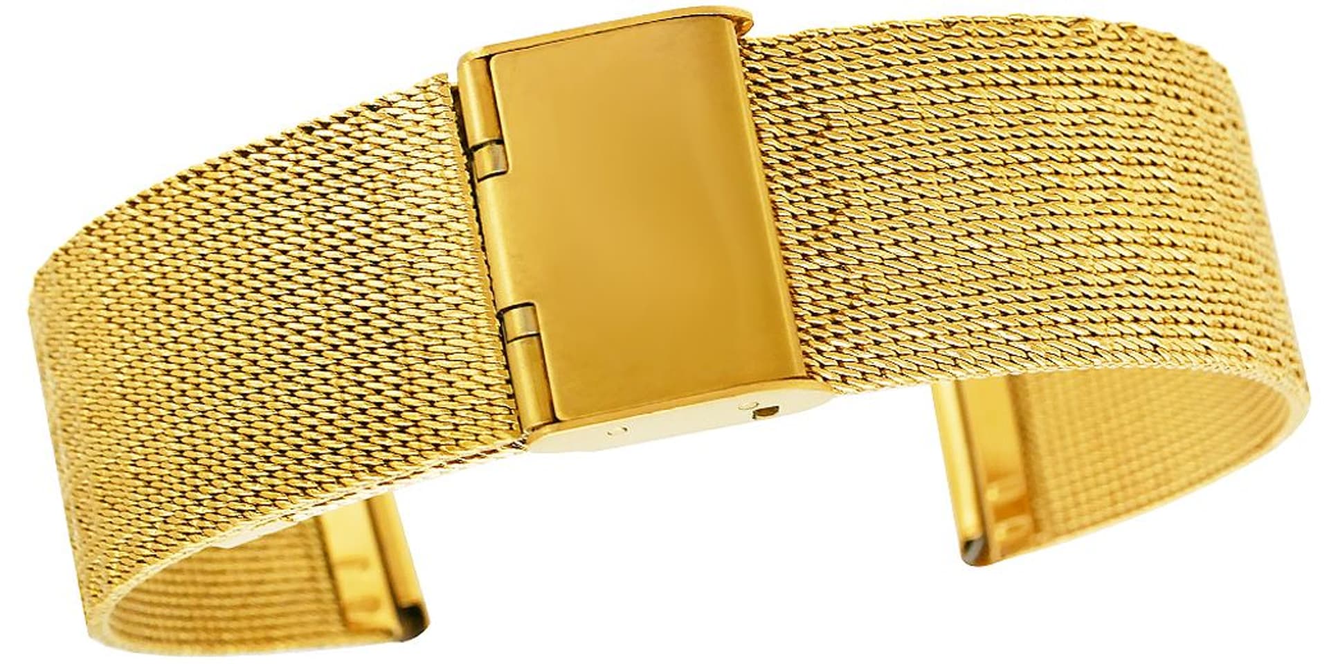 

Bransoleta Fashion Mesh Złota IPG 20 mm FA20G