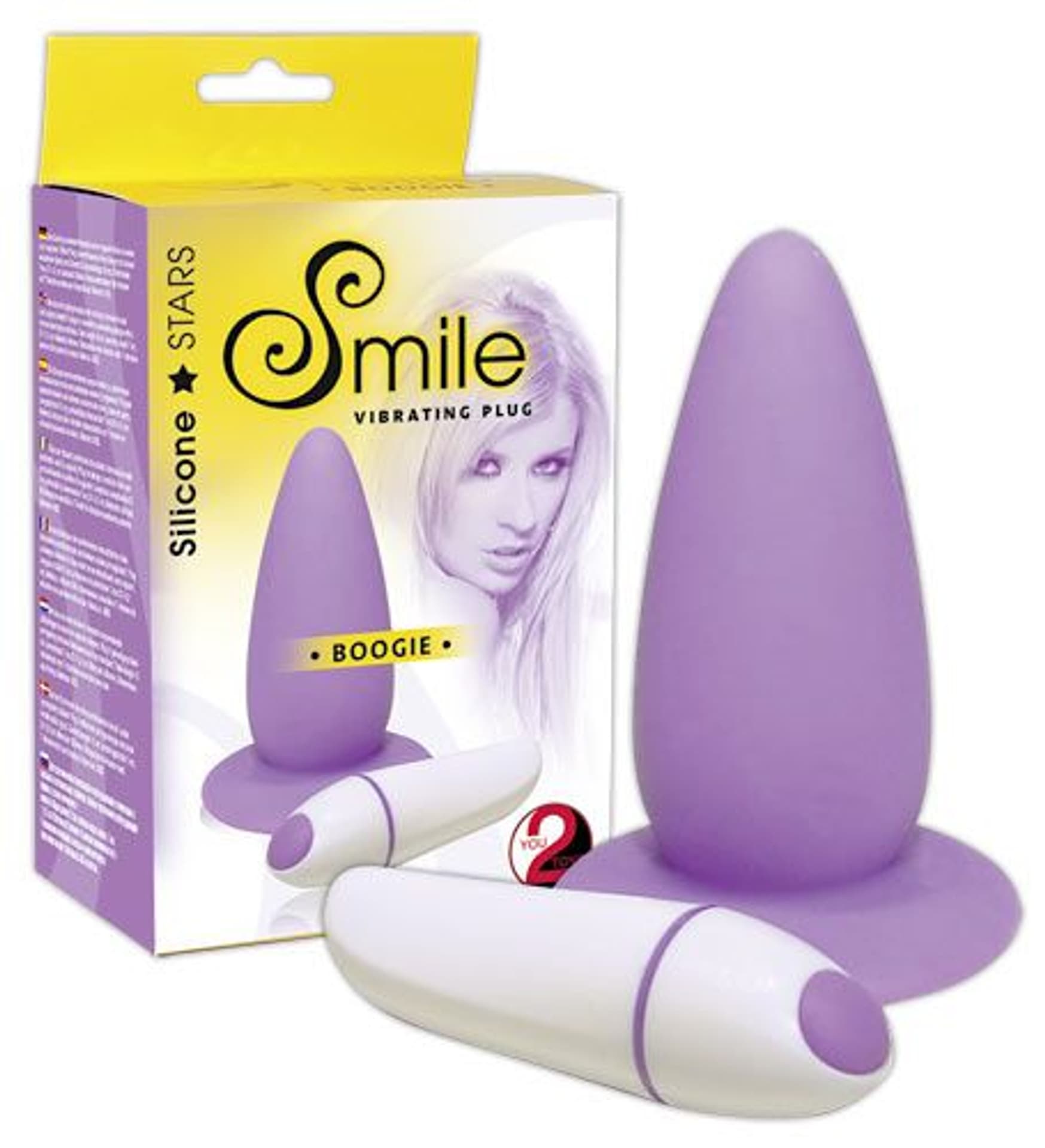 

Korek analny silikonowy Boogie z wibracjami 19 cm Sweet Smile