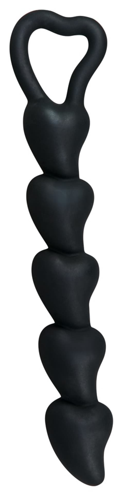 

Koraliki analne silikonowe Hearts 18,5 cm Black Velvets