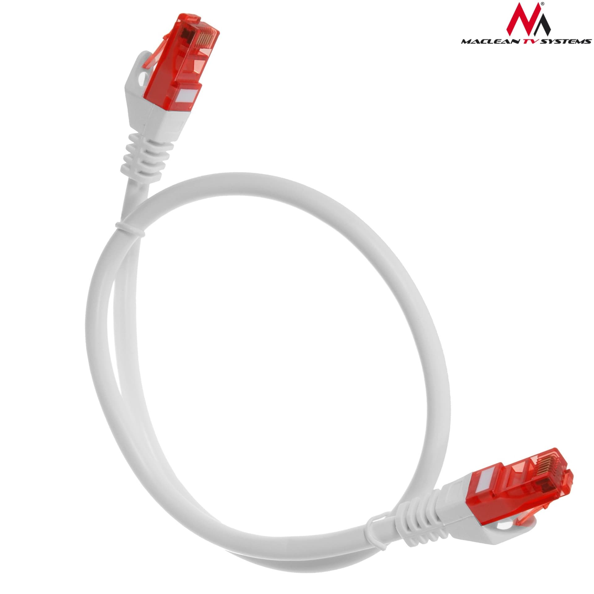 

MCTV-300 W 47258 Przewód kabel patchcord UTP cat6 wtyk-wtyk 0,5m biały