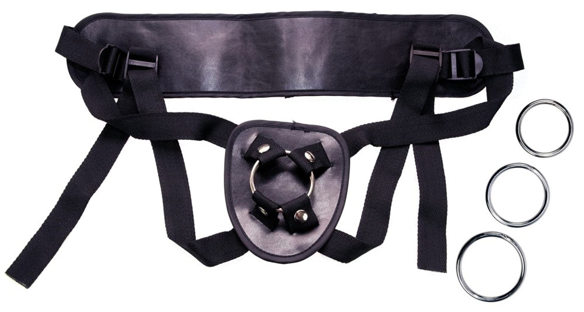 

Czarna uprząż strap-on dildo