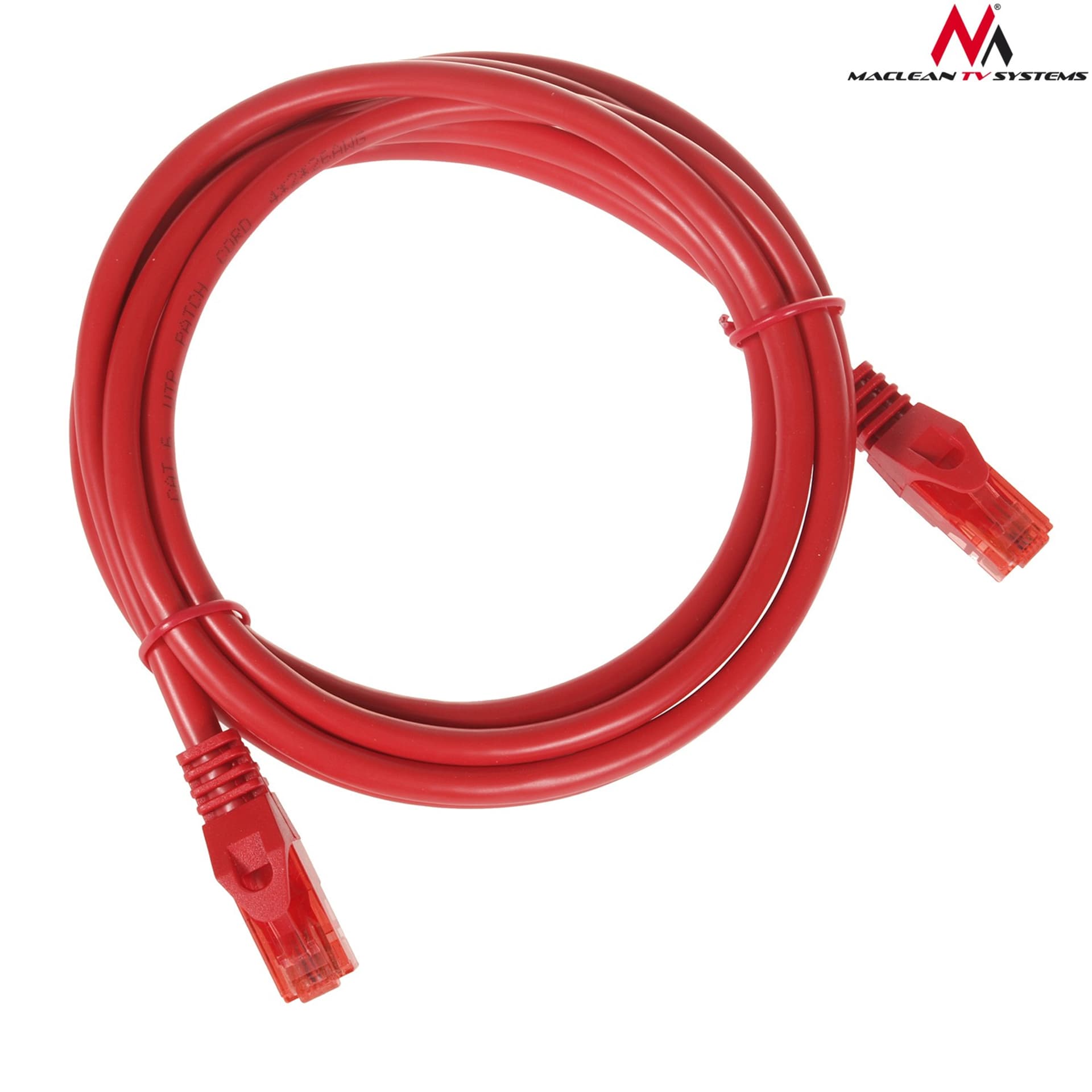 

MCTV-303 R 47279 Przewód kabel patchcord UTP cat6 wtyk-wtyk 3m czerwony