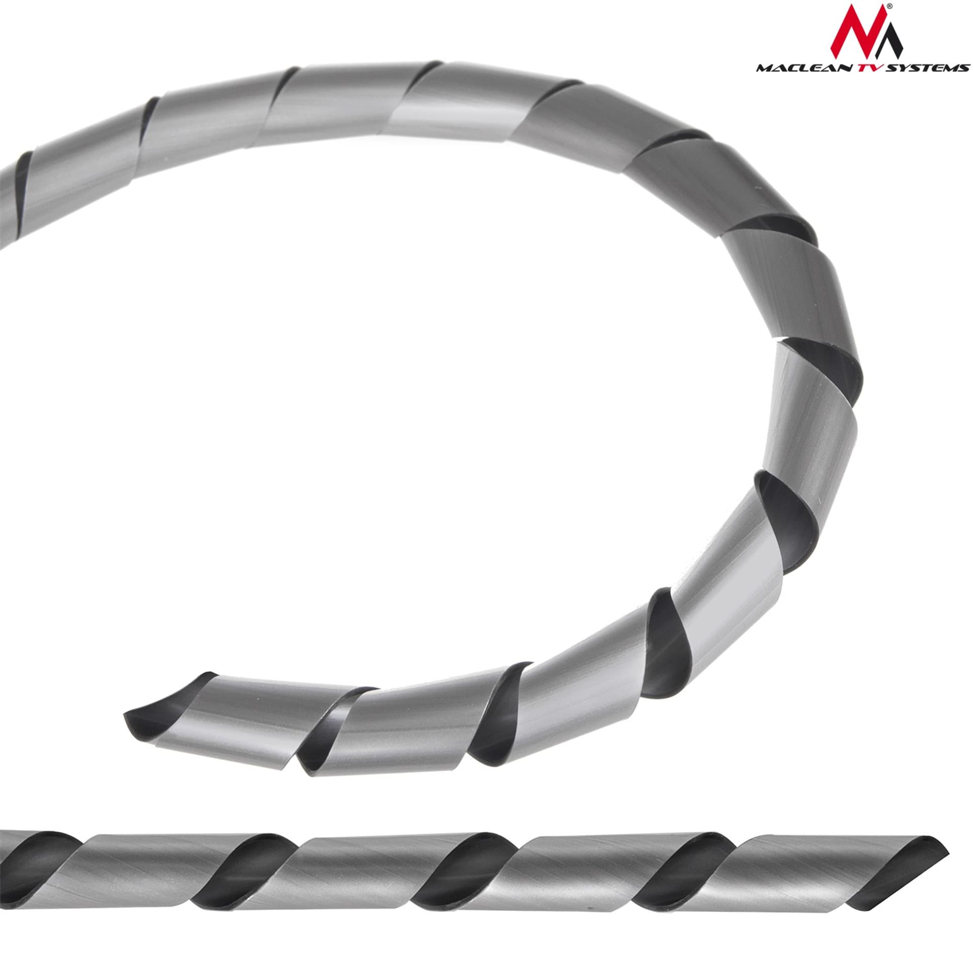 

MCTV-685S 48456 Osłona maskująca na kable (8.7*10mm) 3m srebna spirala, 8.7*10mm) 3m srebna spiral