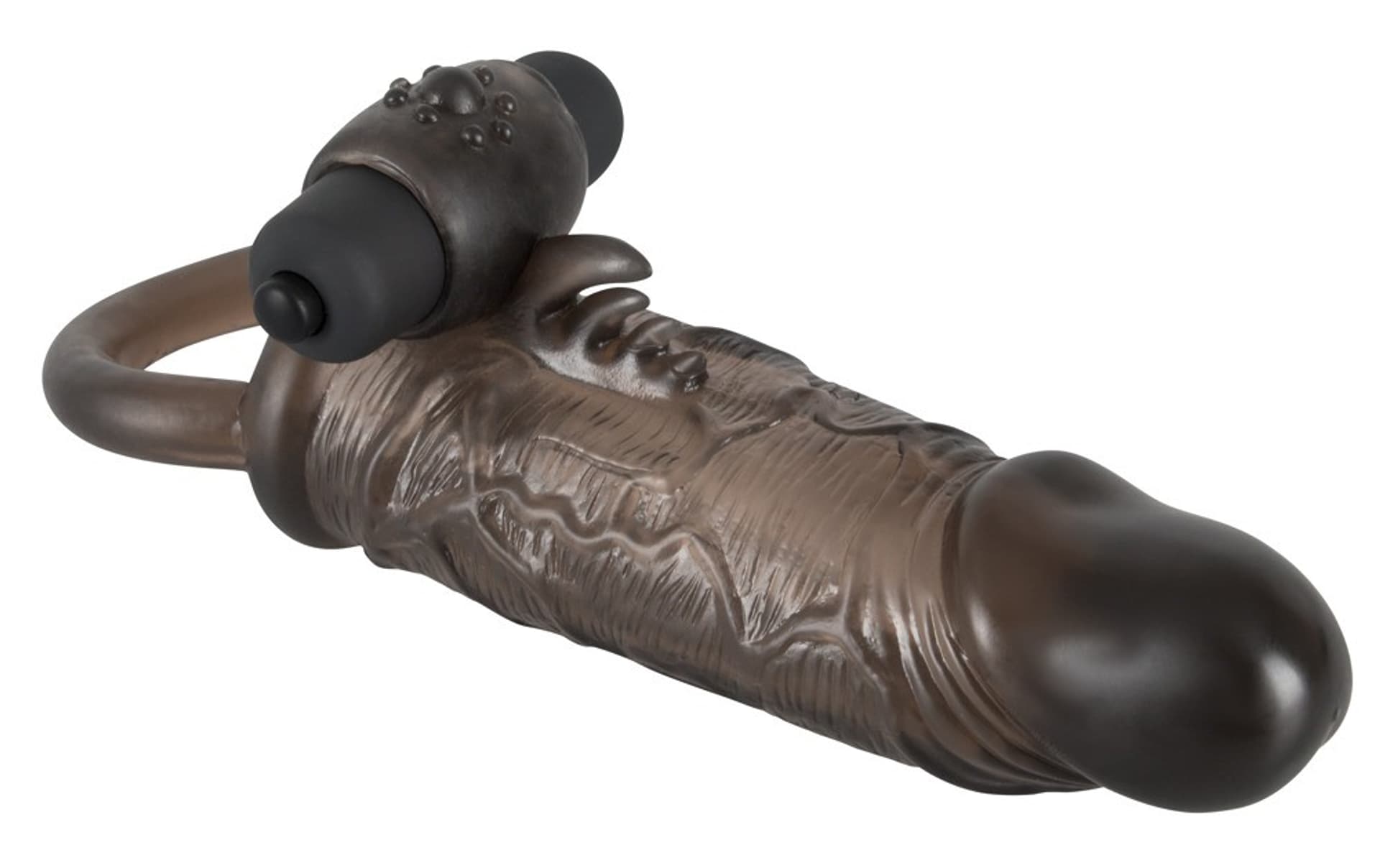 

Przedłużka na penisa z wibracjami REBEL - 16cm