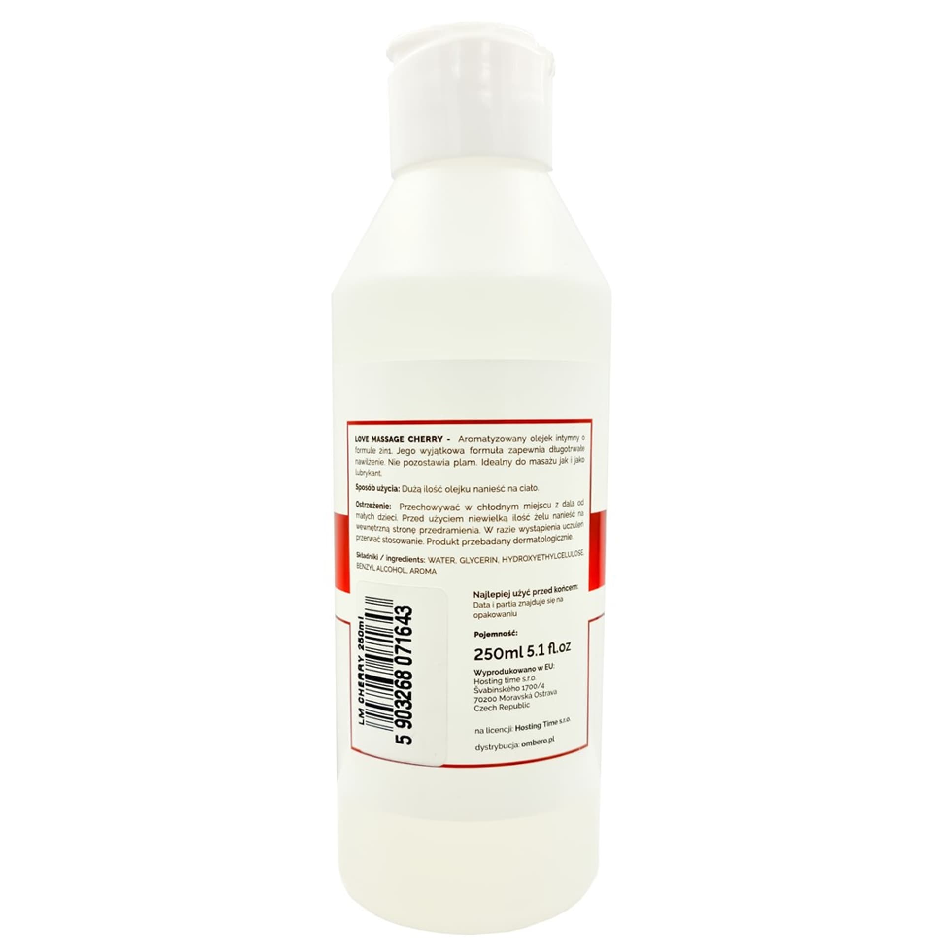 

Olejek do masażu i lubrykant wiśniowy 250ml LoveStim