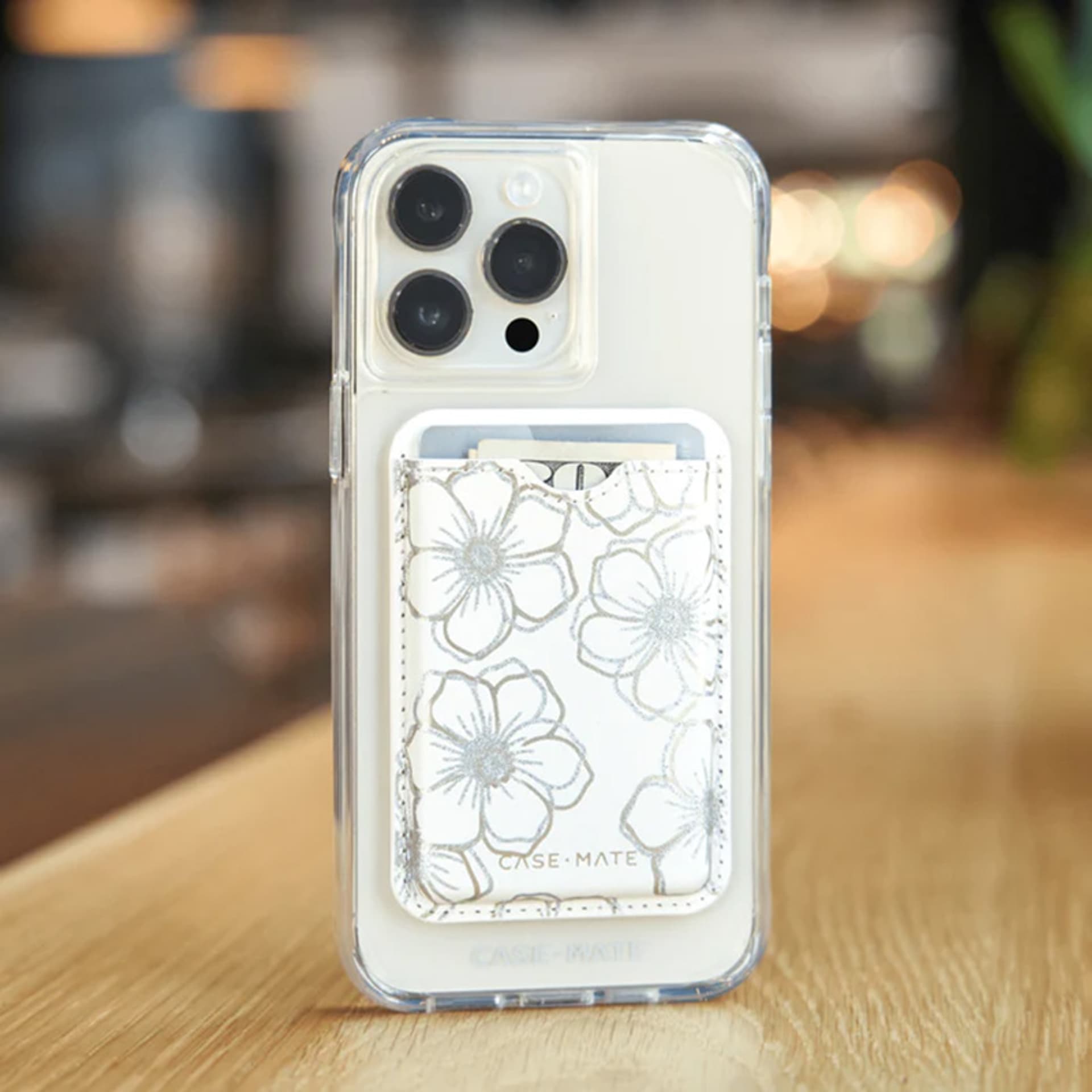 

Case-Mate Magnetic Card Holder MagSafe - Portfel magnetyczny (Floral Gems)