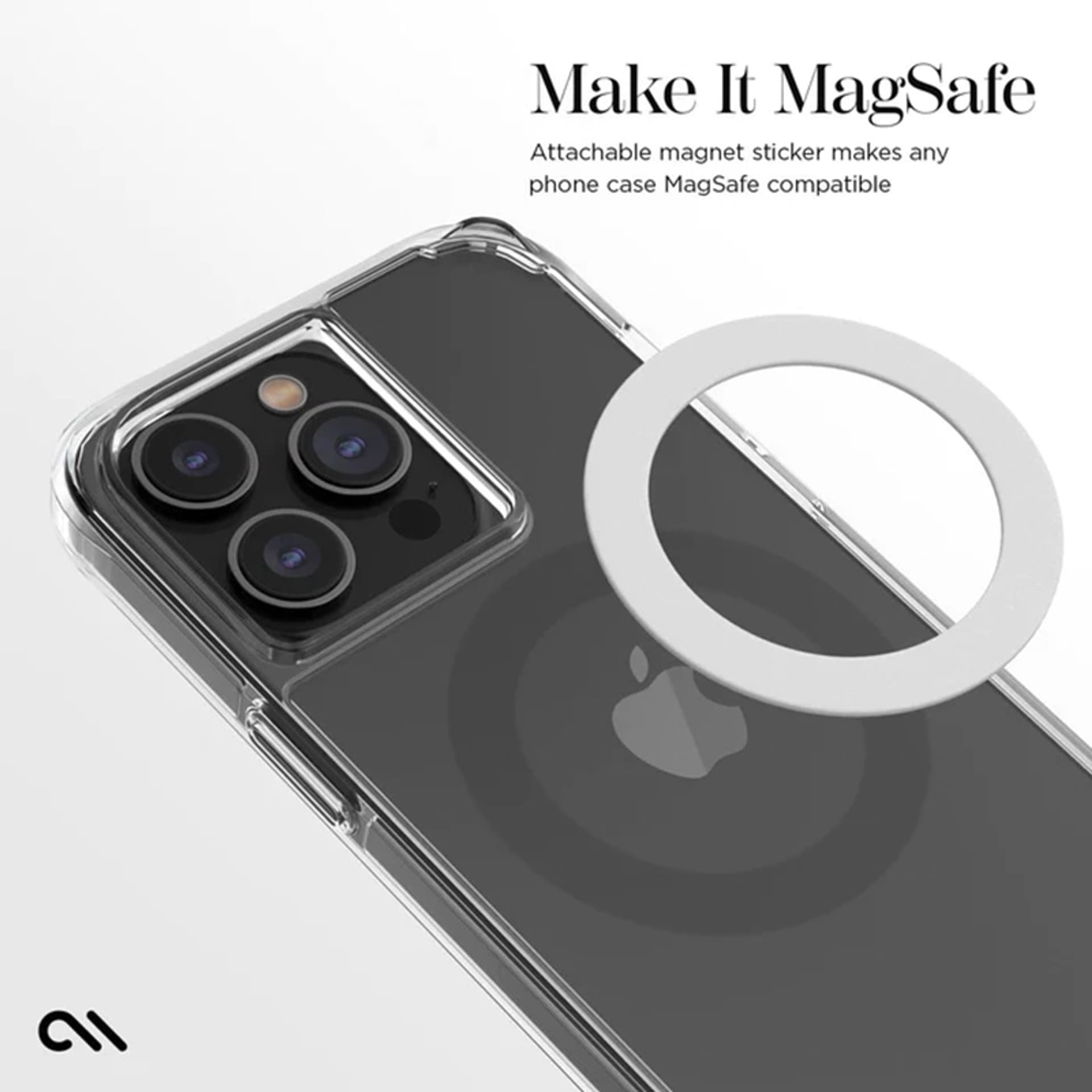 

Case-Mate Magnetic Conversion Kit for MagSafe - Uniwersalny pierścień magnetyczny na etui / smartfona 2 szt. (White)