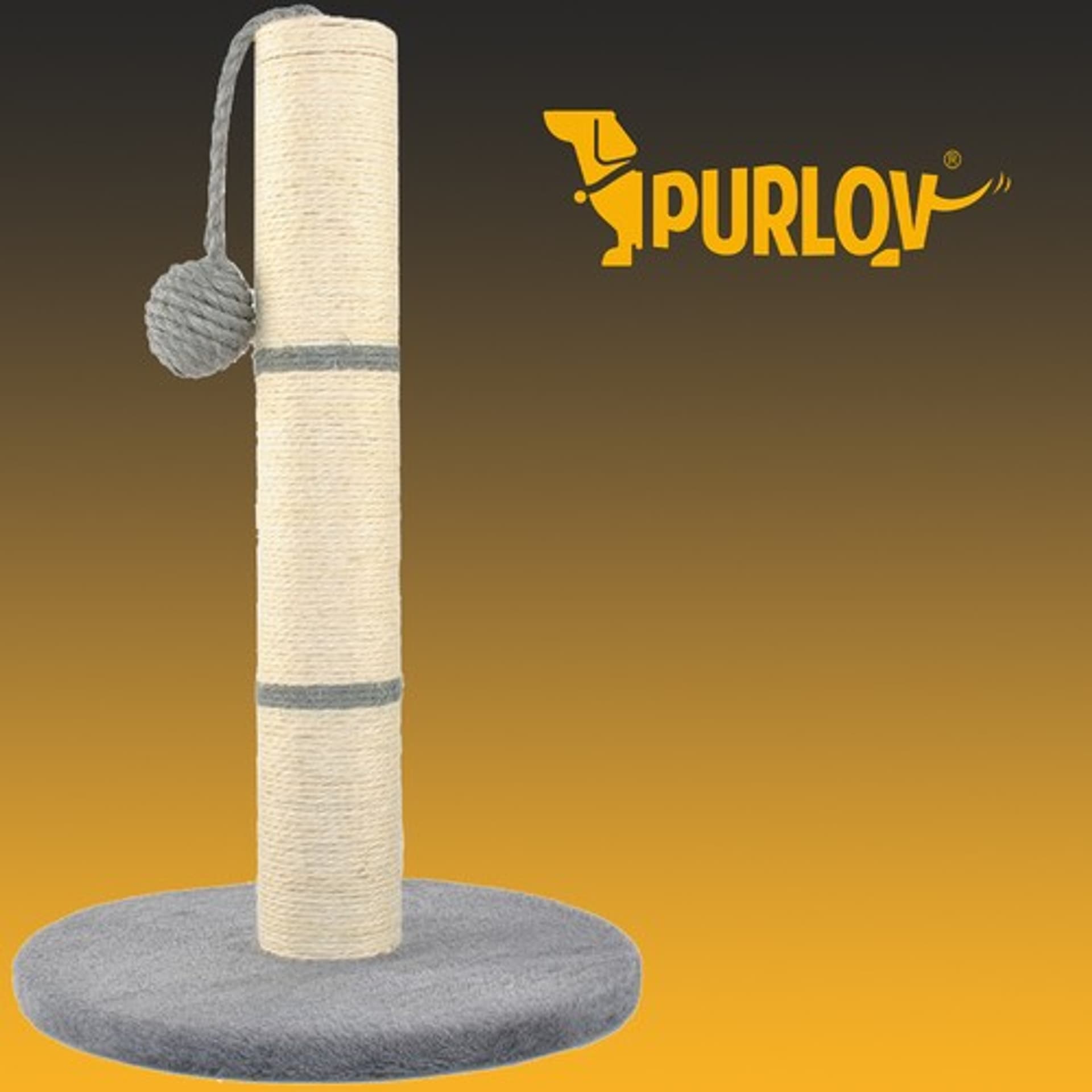 

Drapak dla kota - słupek szary 45cm