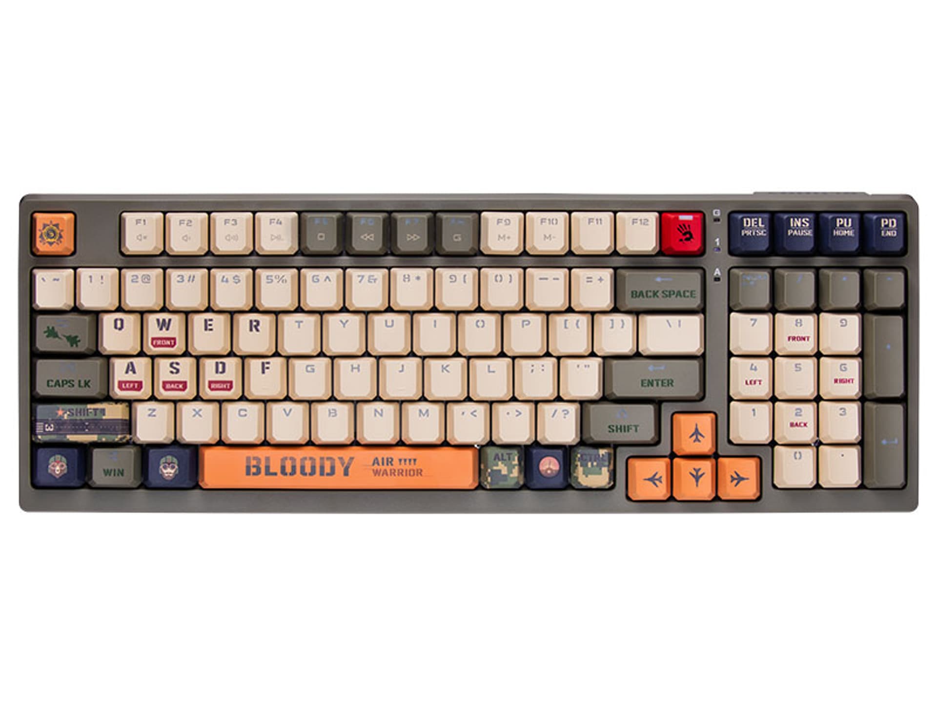 

Klawiatura mechaniczna A4TECH BLOODY S98 USB Aviator (BLMS Red Switches)