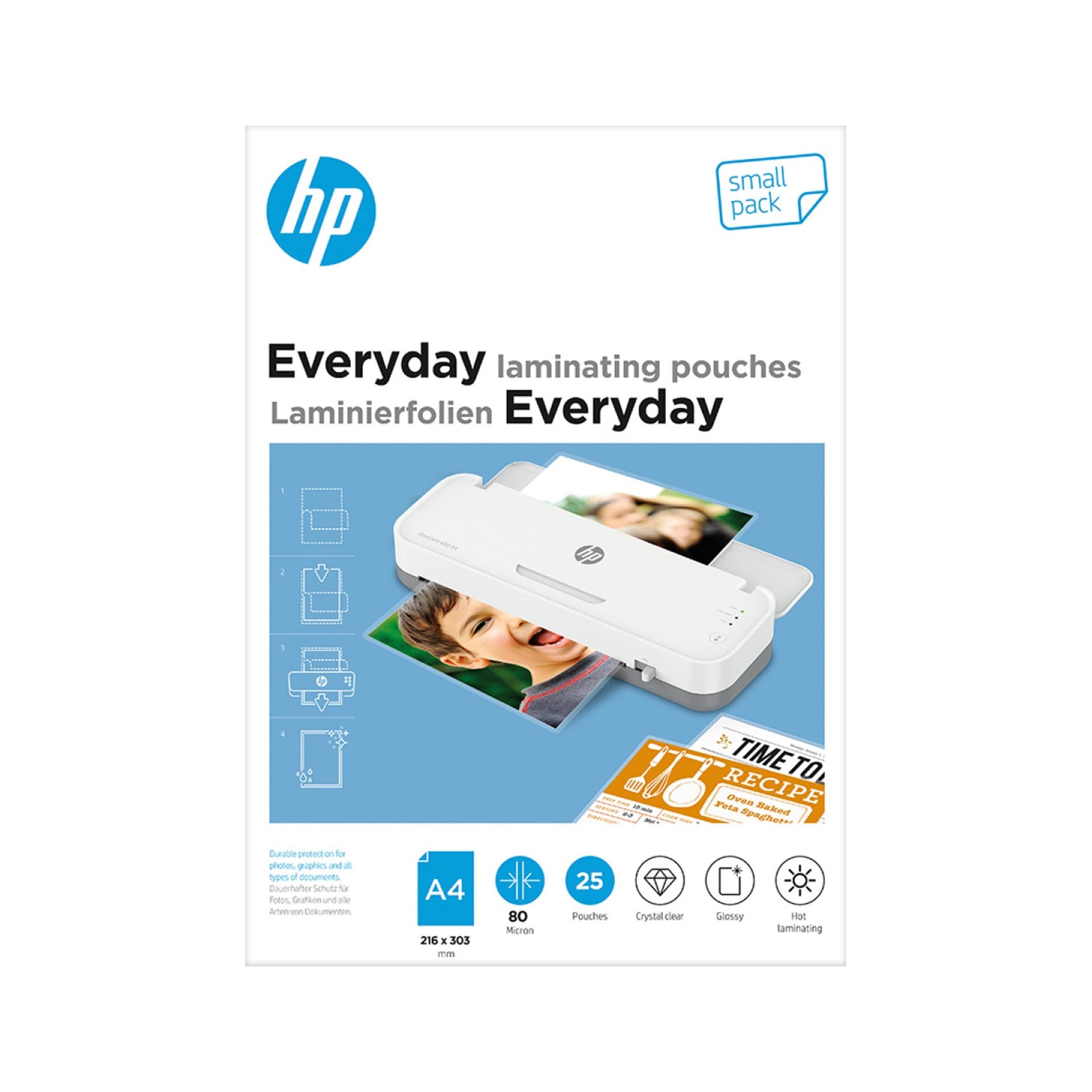 

HP Folia laminacyjna EVERYDAY A4 80 mic, 25 szt.