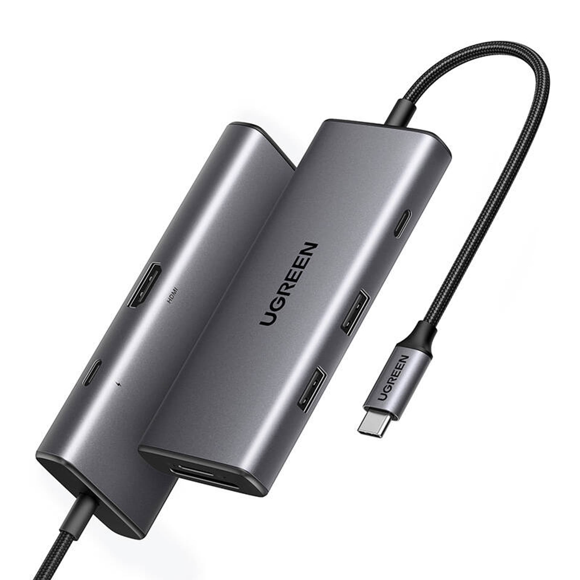

Adapter 7w1 UGREEN Hub USB do 2x USB-A 3.2, USB-C 3.2, SD/TF, PD