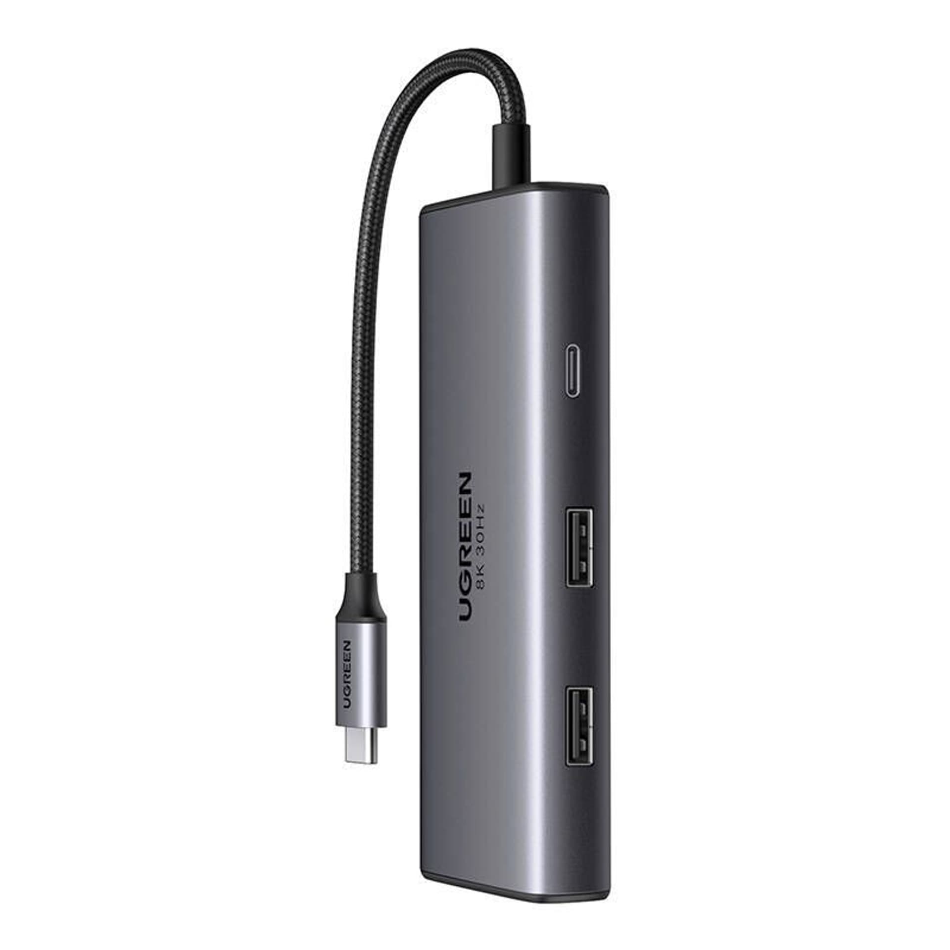 

Adapter 6w1 UGREEN CM498 Hub USB do 2x USB-A 3.0, USB-C 3.0, 2xHDMI, PD