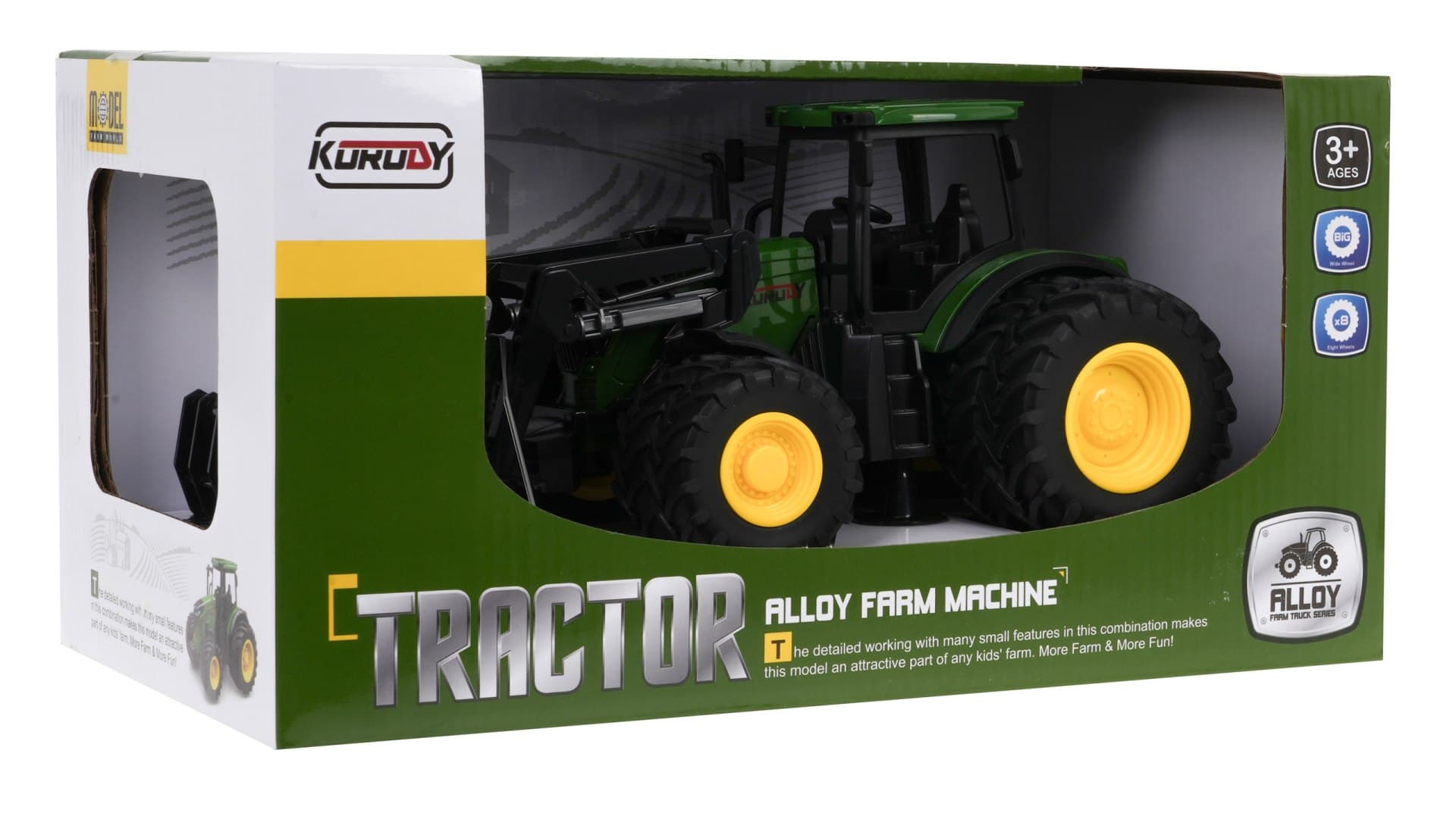 

Zielony Traktor Z Turem 1:24