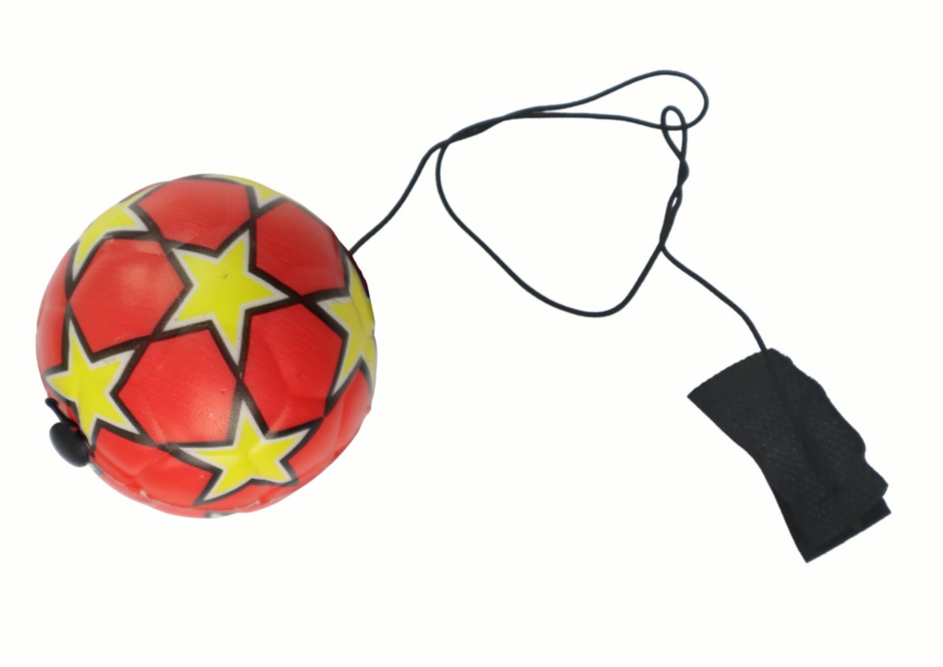 

Piłka Nożna PU Na Gumce Jojo Do Odbijania 6 cm Czerwona Gwiazdki