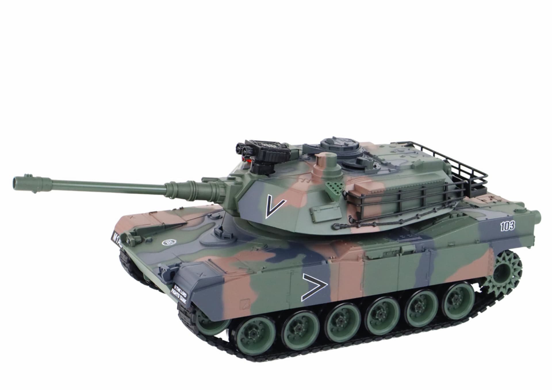 

Czołg Zdalnie Sterowny RC 1:18 Armata Dym Tarcza Dźwięki Moro