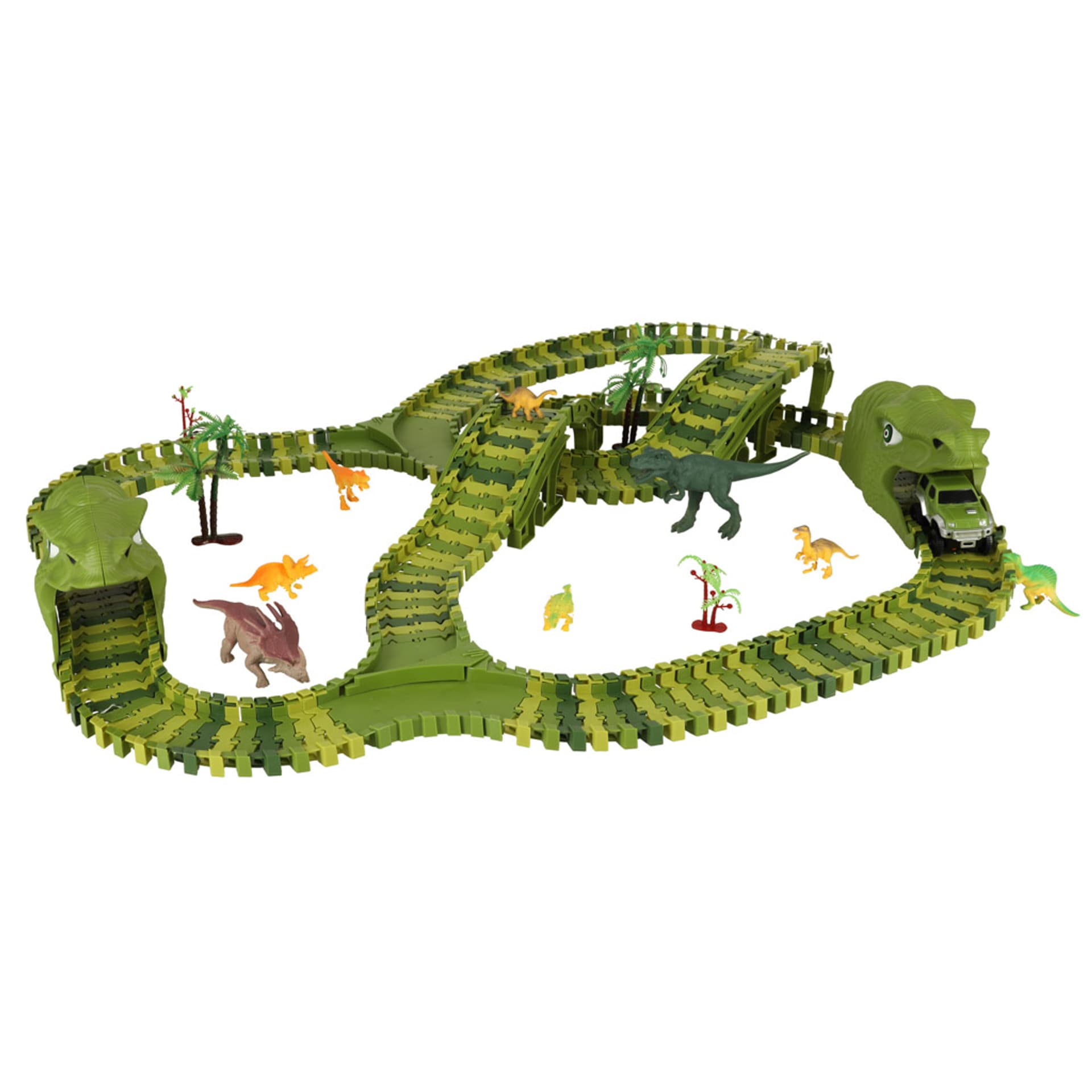 

Tor wyścigowy dinozaury samochody 240 elementów
