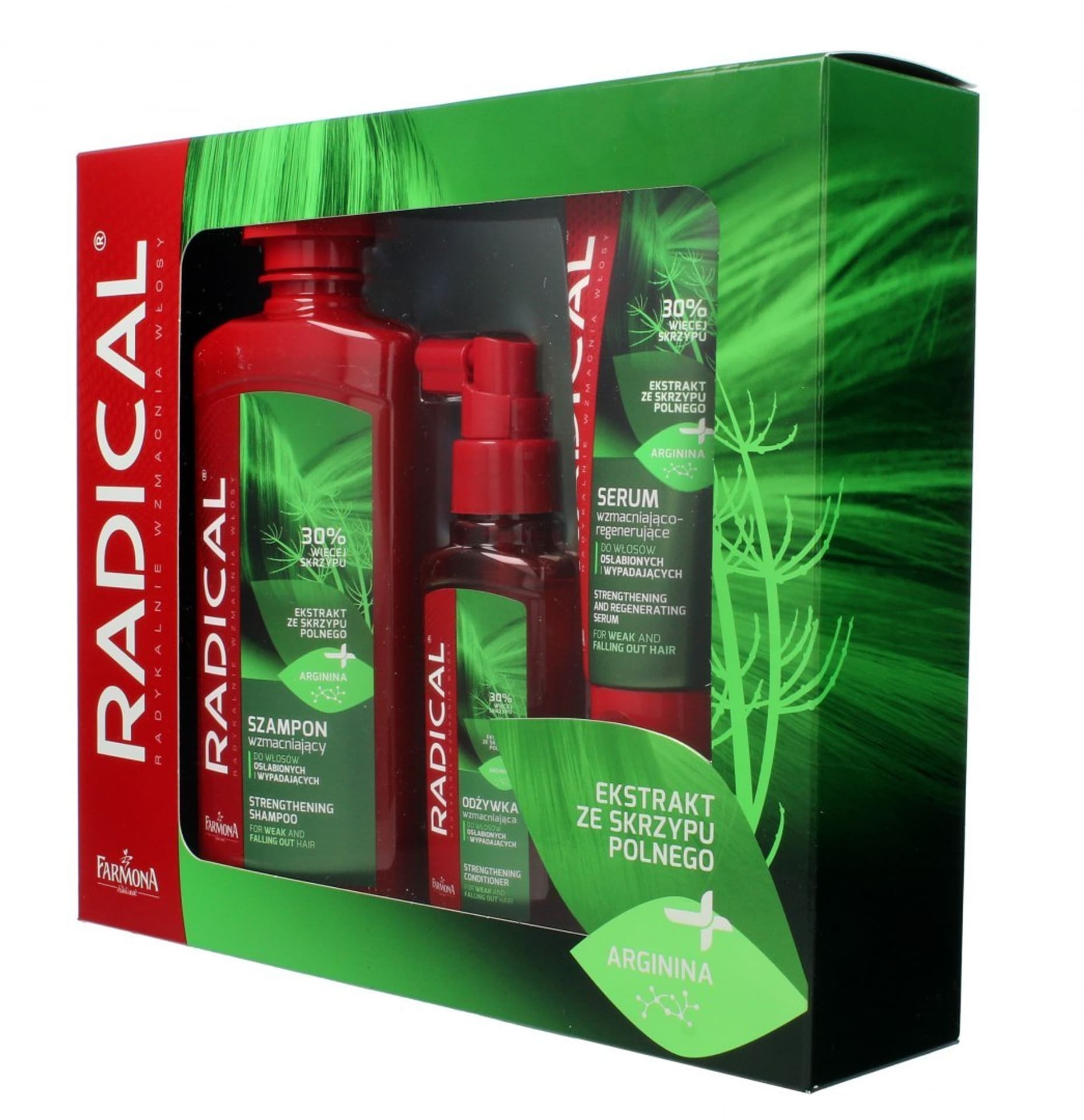 

Farmona Zestaw Prezentowy Radical -Szampon 400ml/Odżywka 100ml/Serum 100ml