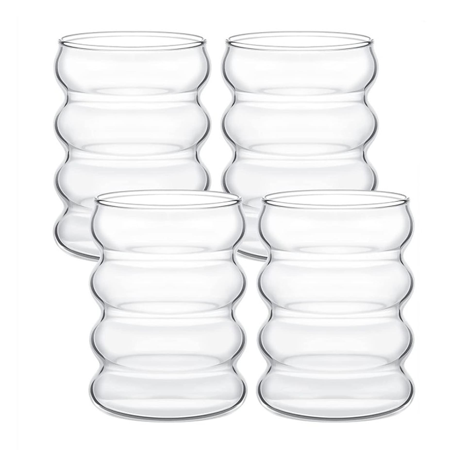 

Szklanki 350ml Bubble 4 szt do kawy latte long drinków zestaw 4szt w pudełku SZK37