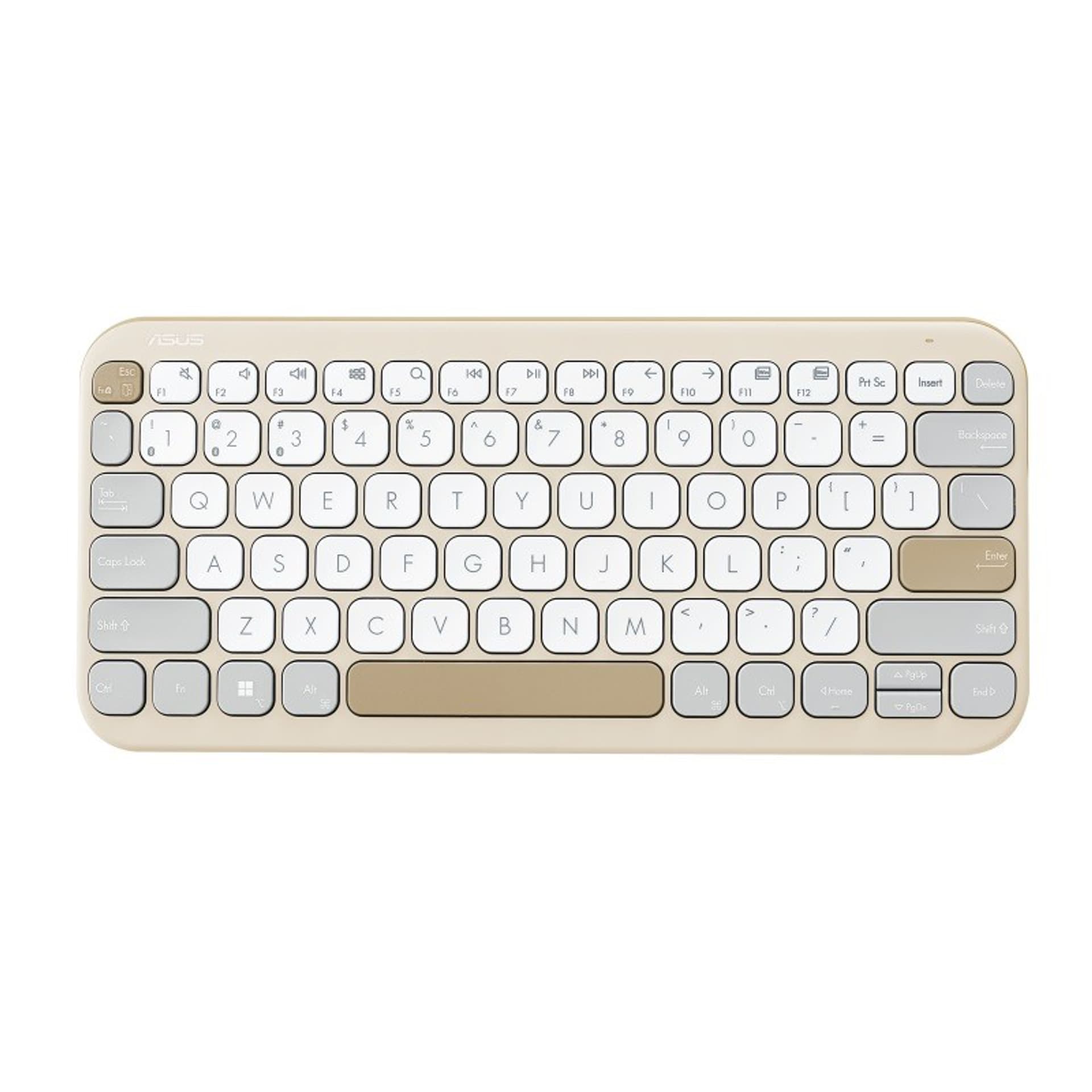 

Klawiatura ASUS Marshmallow KW100 BT5.0LE/Oat Milk 90XB0880-BKB040