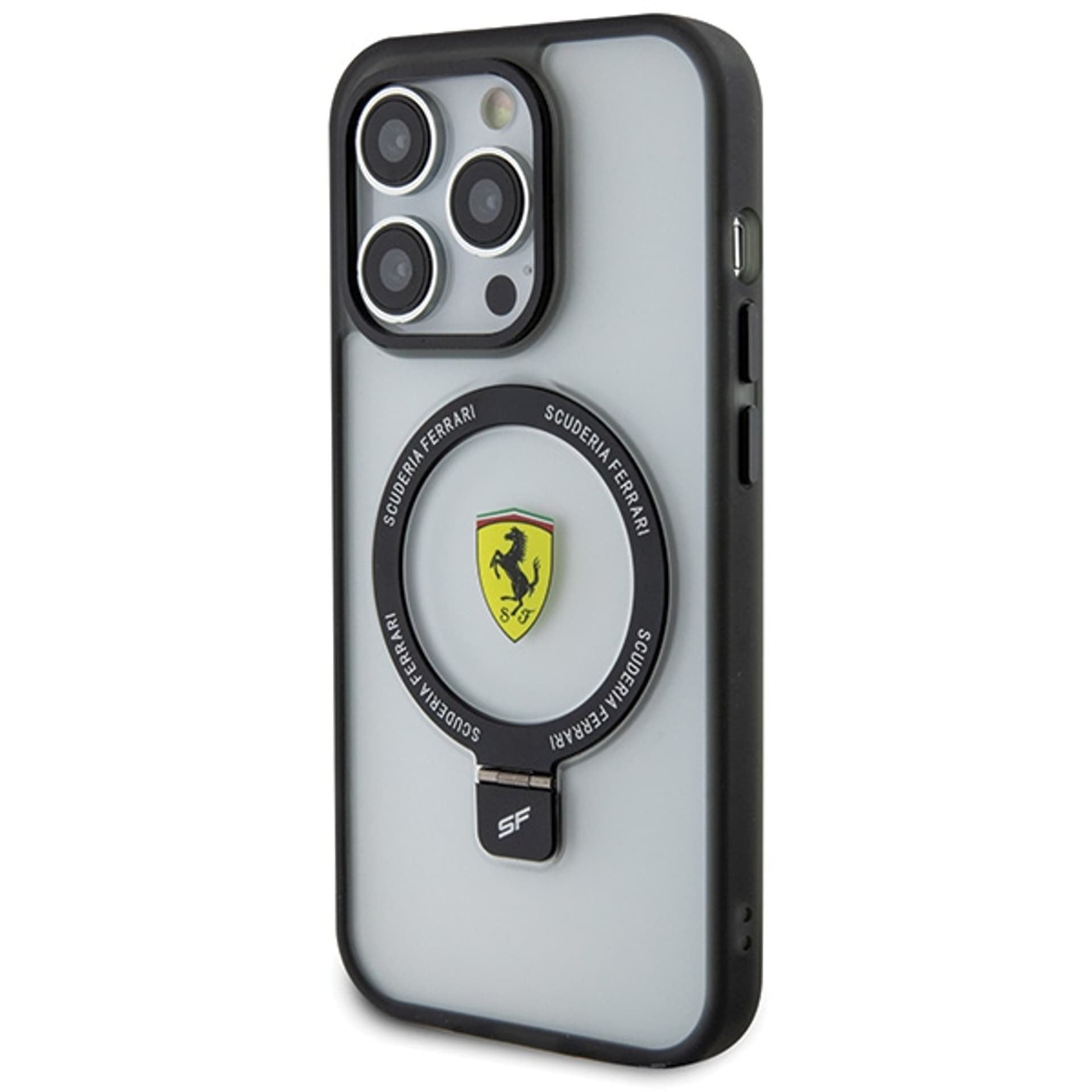 

Ferrari FEHMP15LUSCAH iPhone 15 Pro 6.1" transparent hardcase Ring Stand 2023 Collection MagSafe